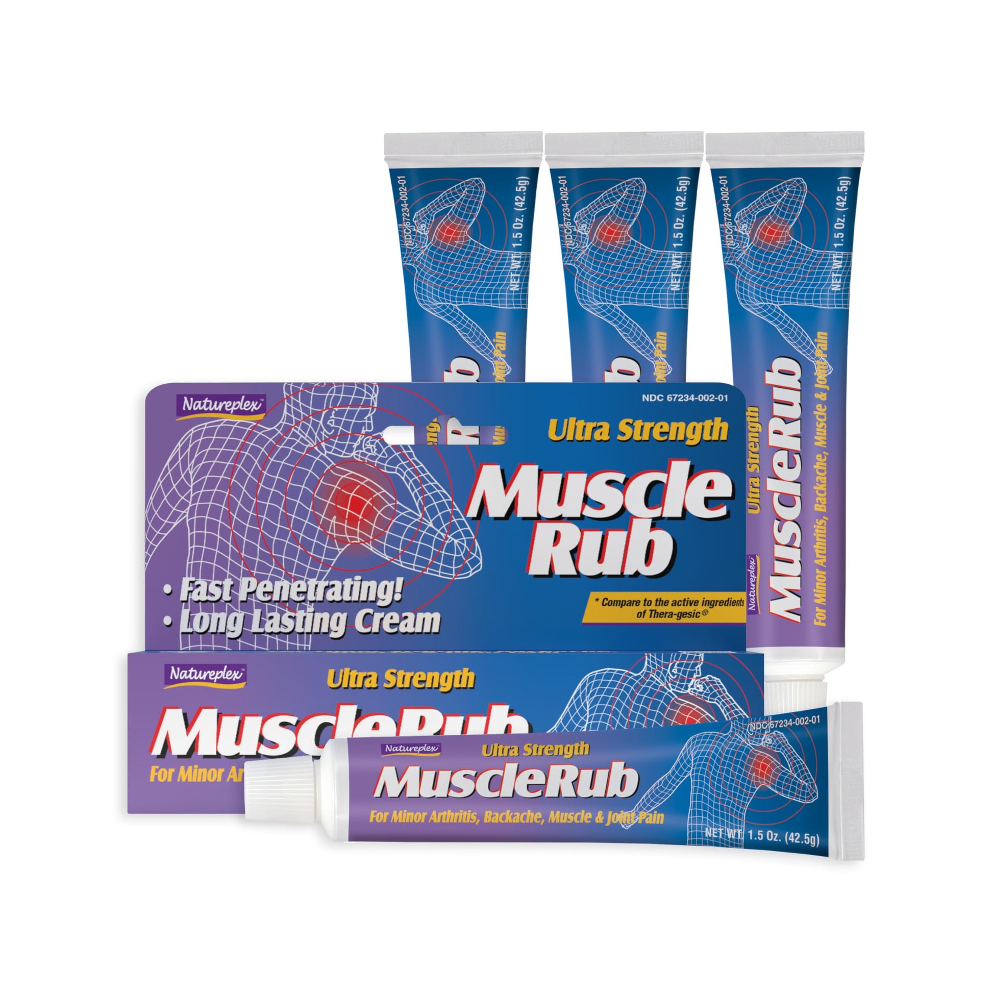 Ultra Strength Muscle Rub 4 Pack Natureplex Au supplements