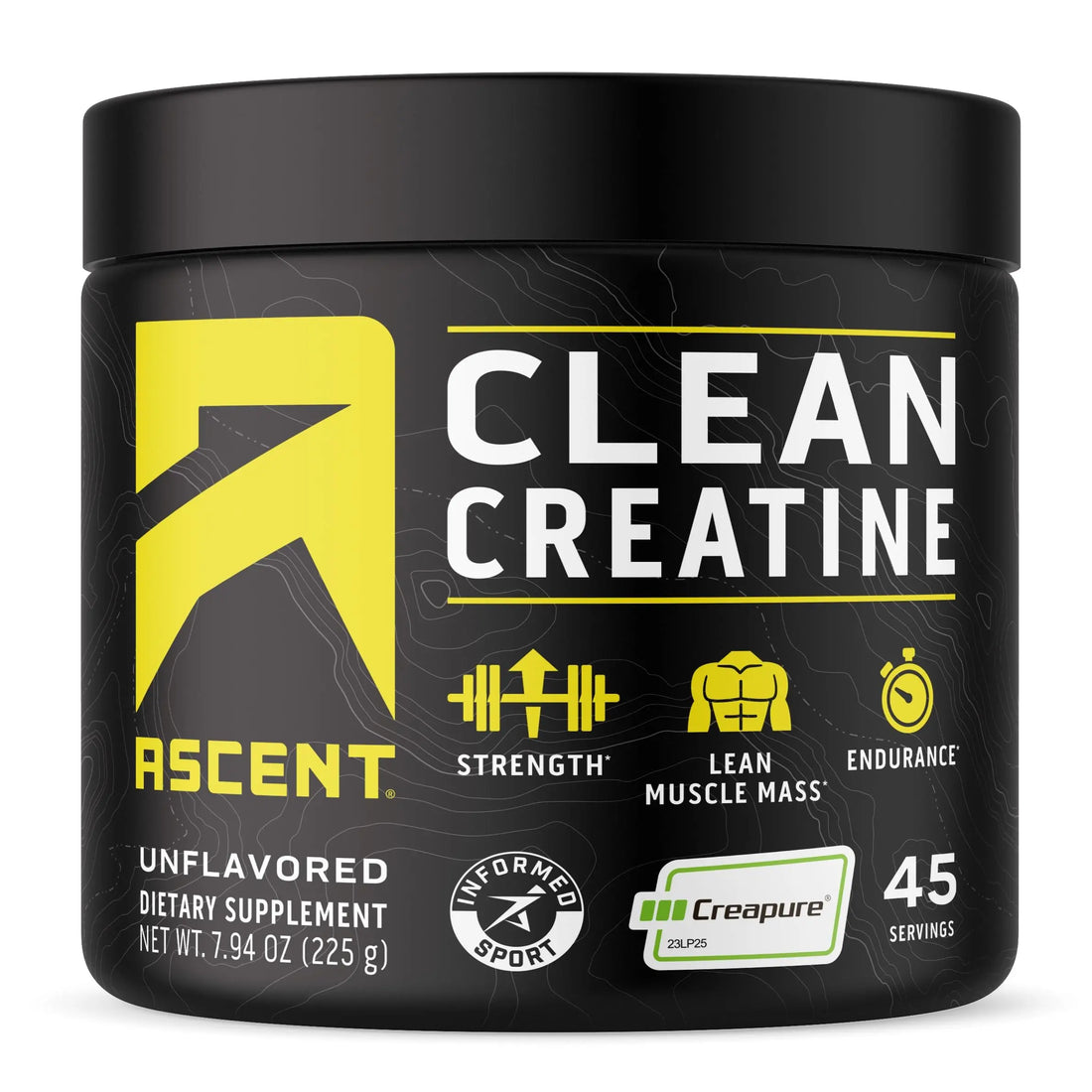 Ascent Clean Creatine Monohydrate Powder - 5G Per Serving, Creapure Creatine Supple Ascent uk supplements