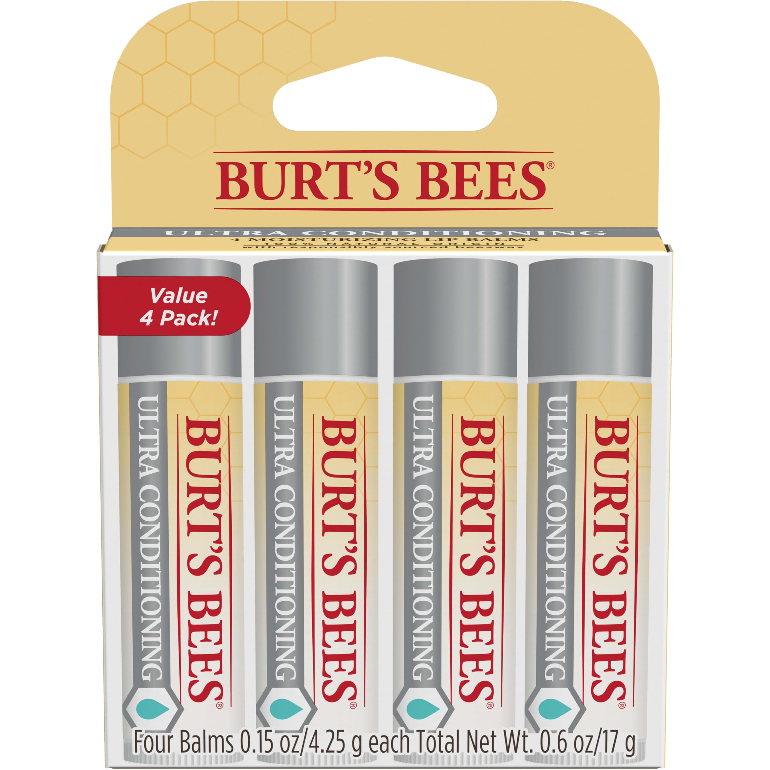 Burt's Bees Easter Basket Stuffers, Balm Bouquet Lip Balm Set, Original Beeswax, Vanilla Bean, Cucumber Mint, Coconut & Pear Pack, Natural Origin Lip Treatment, 4 Tubes, 0.15 oz. Burt's Bees Au supplements