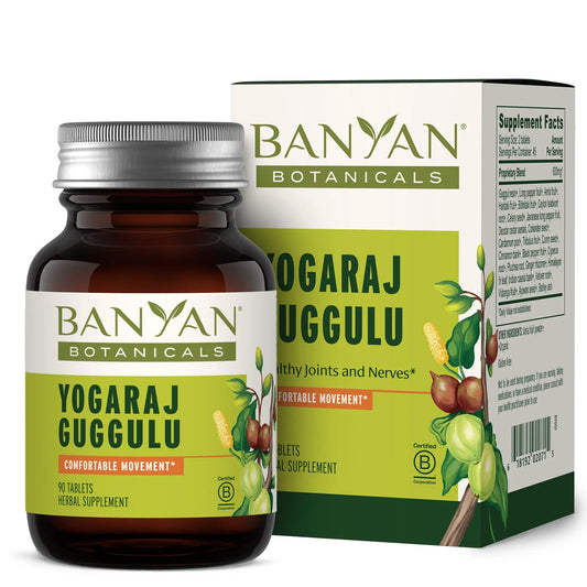 Banyan Botanicals Organic Yogaraj Guggulu – Joint Support & Mobility Supplement – Ayurvedic Herbal Blend for Flexibility, Neuromuscular Comfort – Deep Systemic Detox – 90 Tablets – USDA Organic* Banyan BotanicalsAU supplements