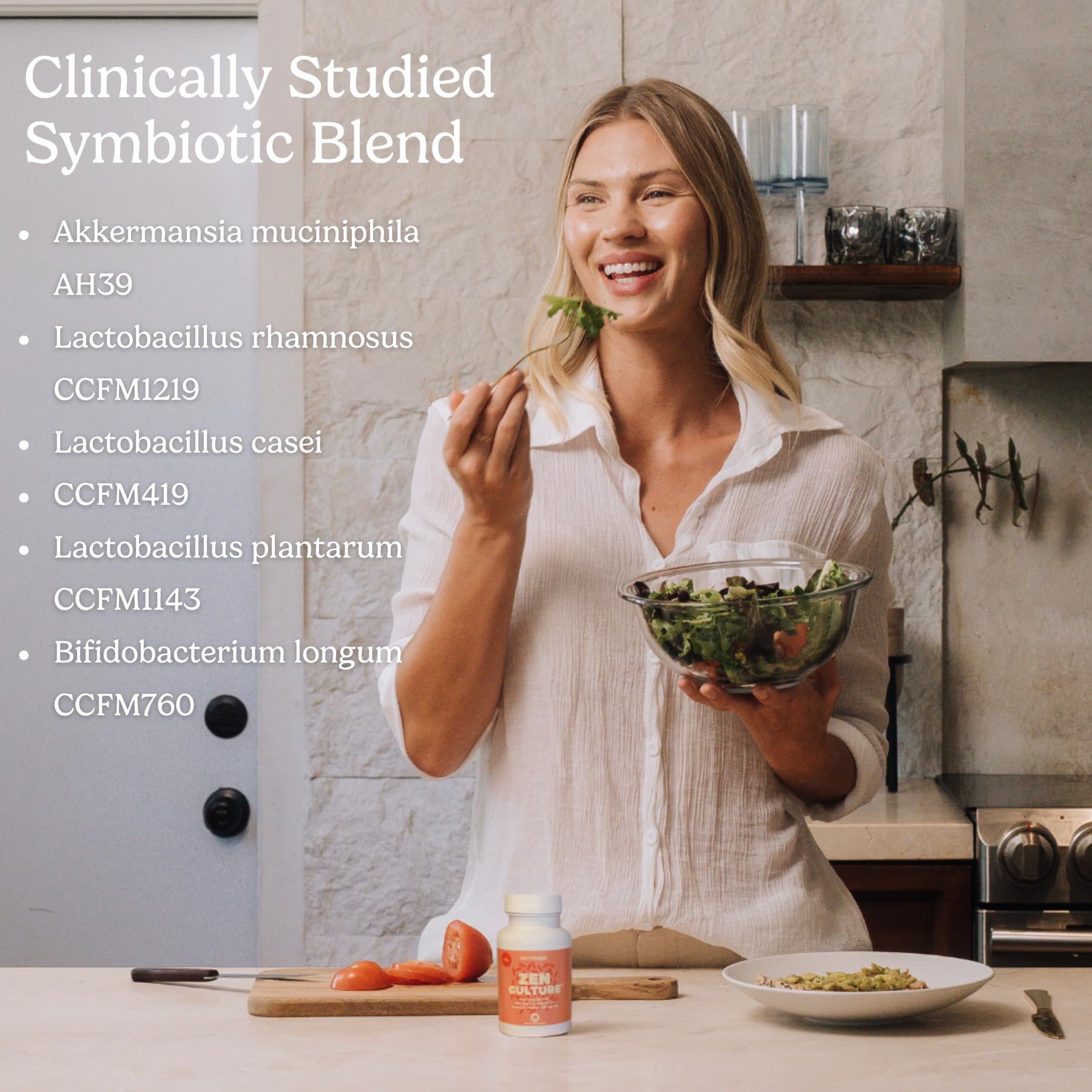 Zen Principle Zenculture™ – 4-in-1 Synbiotic Supplement (Probiotic + Prebiotic + Postbiotic + Digestive Enzymes) with CoreBiome®. Anti Bloating, Immune & Brain-Gut Health. 60 Capsules Zen Principle Au supplements