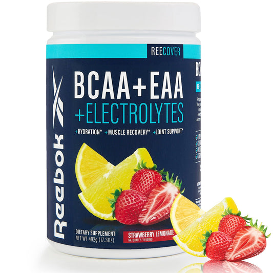 Reebok REEcover Amino Acids + Electrolytes | 8g EAAs, 5g BCAAs, Hydration Matrix | Muscle Recovery, Strength | Post-Workout Support ReebokUS supplements