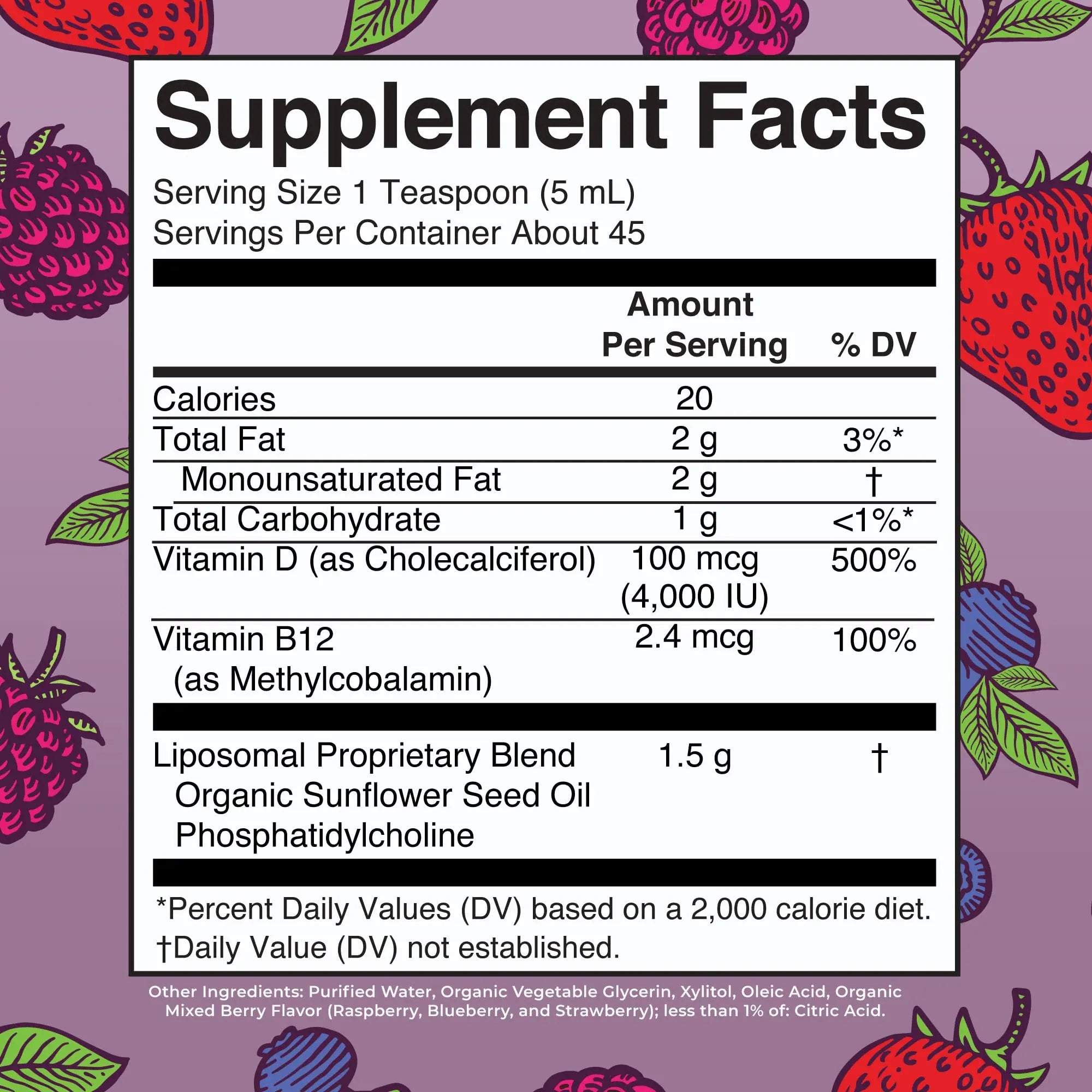 MaryRuth Organics Megadose Vitamin D3 Liposomal | Vitamin D 4000 IU | Ultra Absorption | Immune Support for Adults | Bone Health | VIT D3 | Vegan | Sugar Free | Gluten Free | Non-GMO | 45 Servings MARYRUTH'S Au supplements
