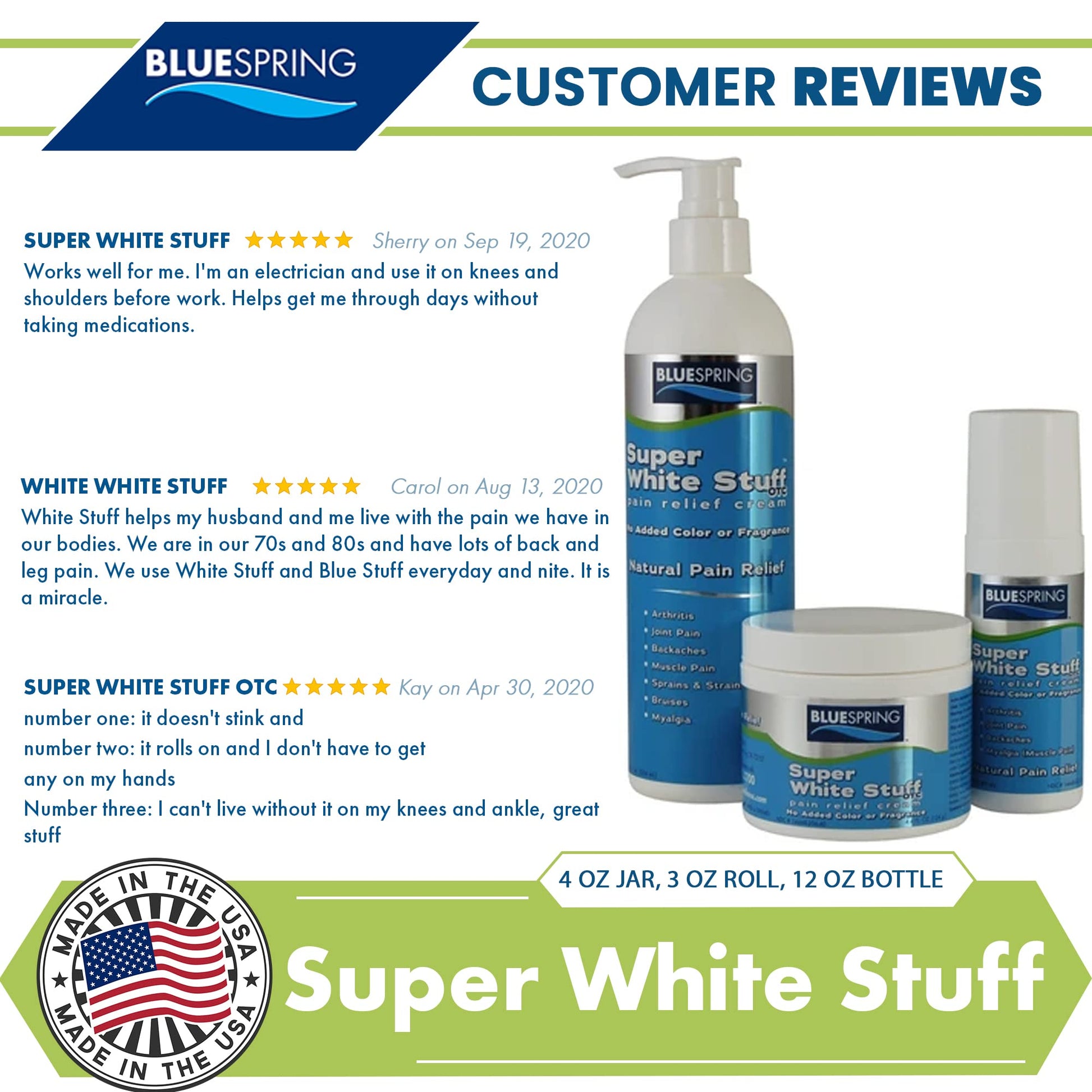 Emu Therapy Super White Stuff OTC 12-oz. Pump Bottle - Natural, Made in USA, Paraben-Free, Works in As Little As 5 Minutes for Joint/Muscle Pain, Backaches, Sprains/Strains, Bruises & More Emu Therapy Au supplements