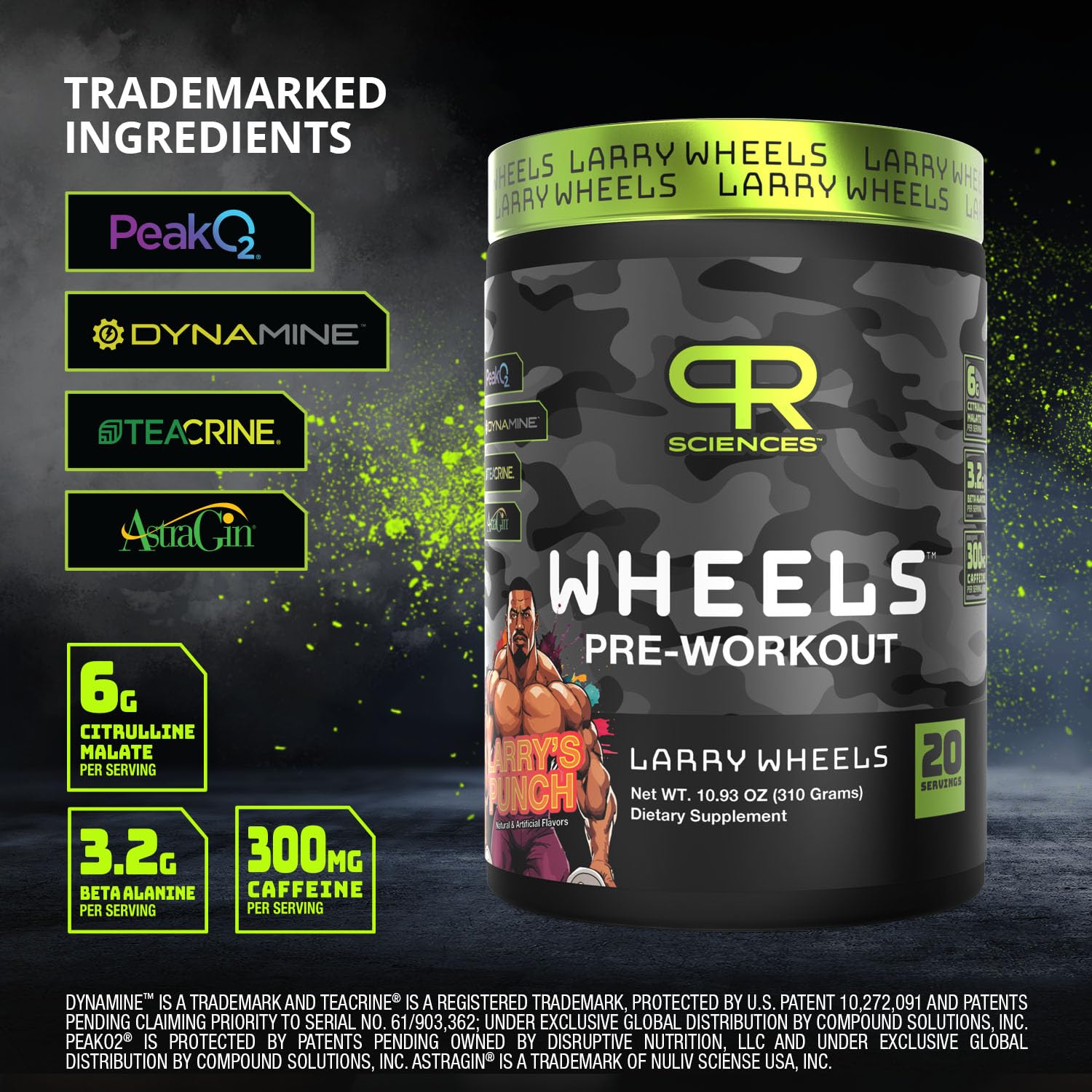 Larry Wheels' PR Preworkout - Enhance Performance with 6g Citrulline, 3.2g Beta Alanine PR Sciences Au supplements