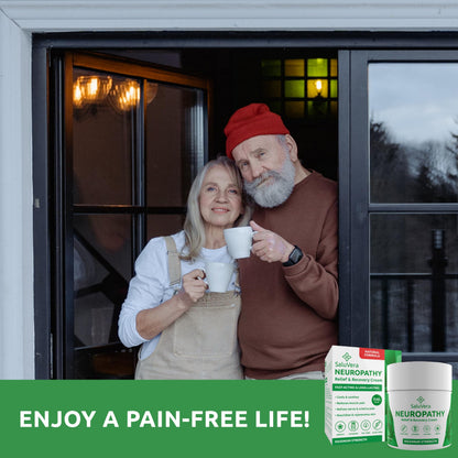 SaluVera Neuropathy Pain Relief Cream - Maximum Strength Nerve Pain Reliever for Foot, Toes, Hands, Legs with Aloe Vera, Arnica, MSM Vitamin B6, and Menthol for Fast-Acting Relief 3oz SaluVeraAu supplements