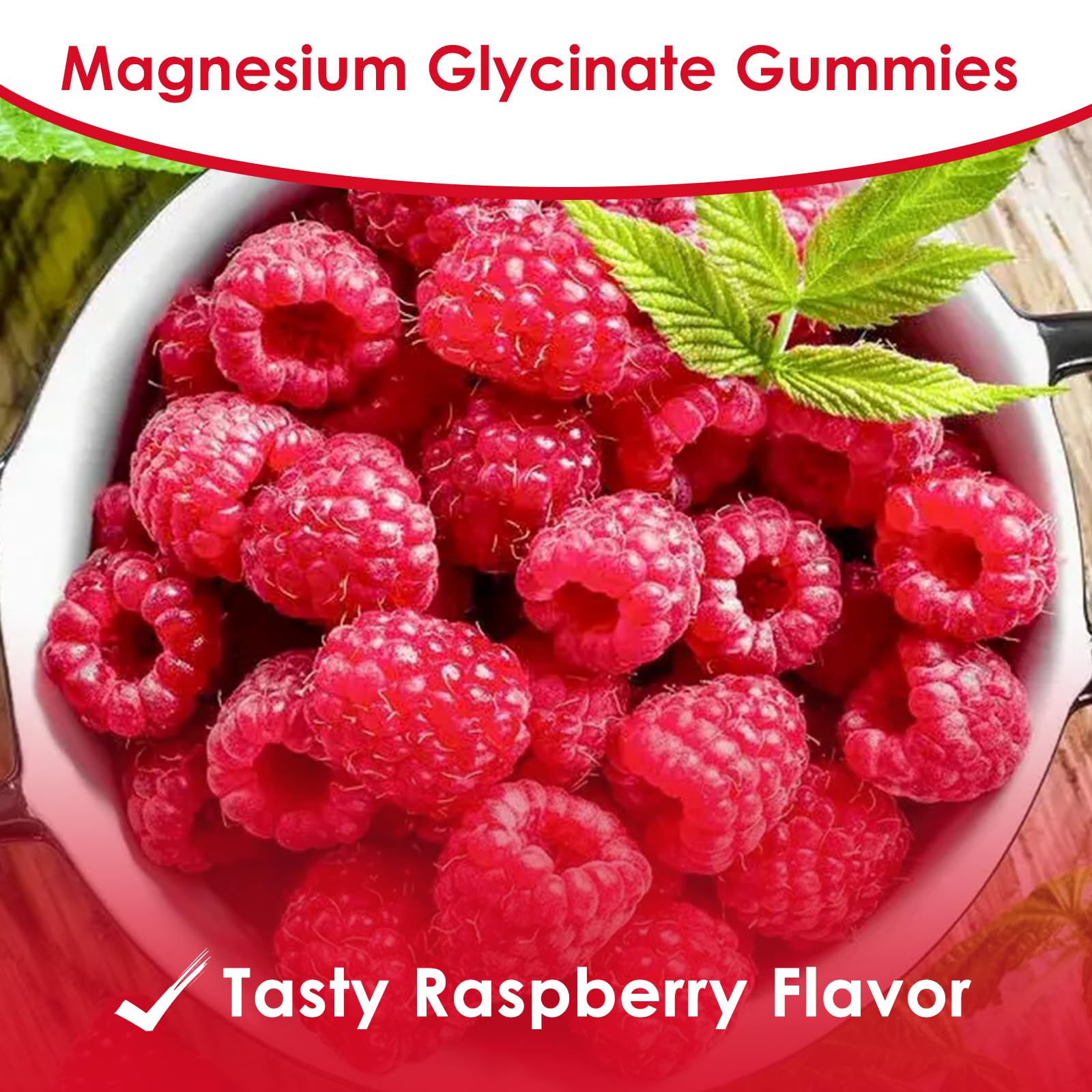 Magnesium Glycinate Gummies 500mg | Relaxation Calm Magnesium Gummies | Sugar-Free | Non-GMO | Gluten-Free | Vegan-Friendly for Adults & Kids (60 Raspberry Gummies) Friymbex Au supplements