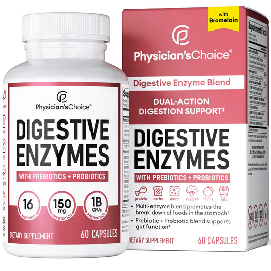 Physician's CHOICE Digestive Enzymes - Multi Enzymes, Bromelain, Organic Prebiotics Physician's CHOICEAU supplements