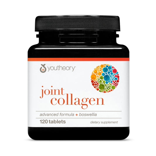 Youtheory Joint Collagen Advanced - Contains Undenatured Type II Collagen & Herbal Ingredients - Contains Bovine Source - Shellfish Free - 120 Tablets (60-Day Supply) YoutheoryBuy Supplements Australia