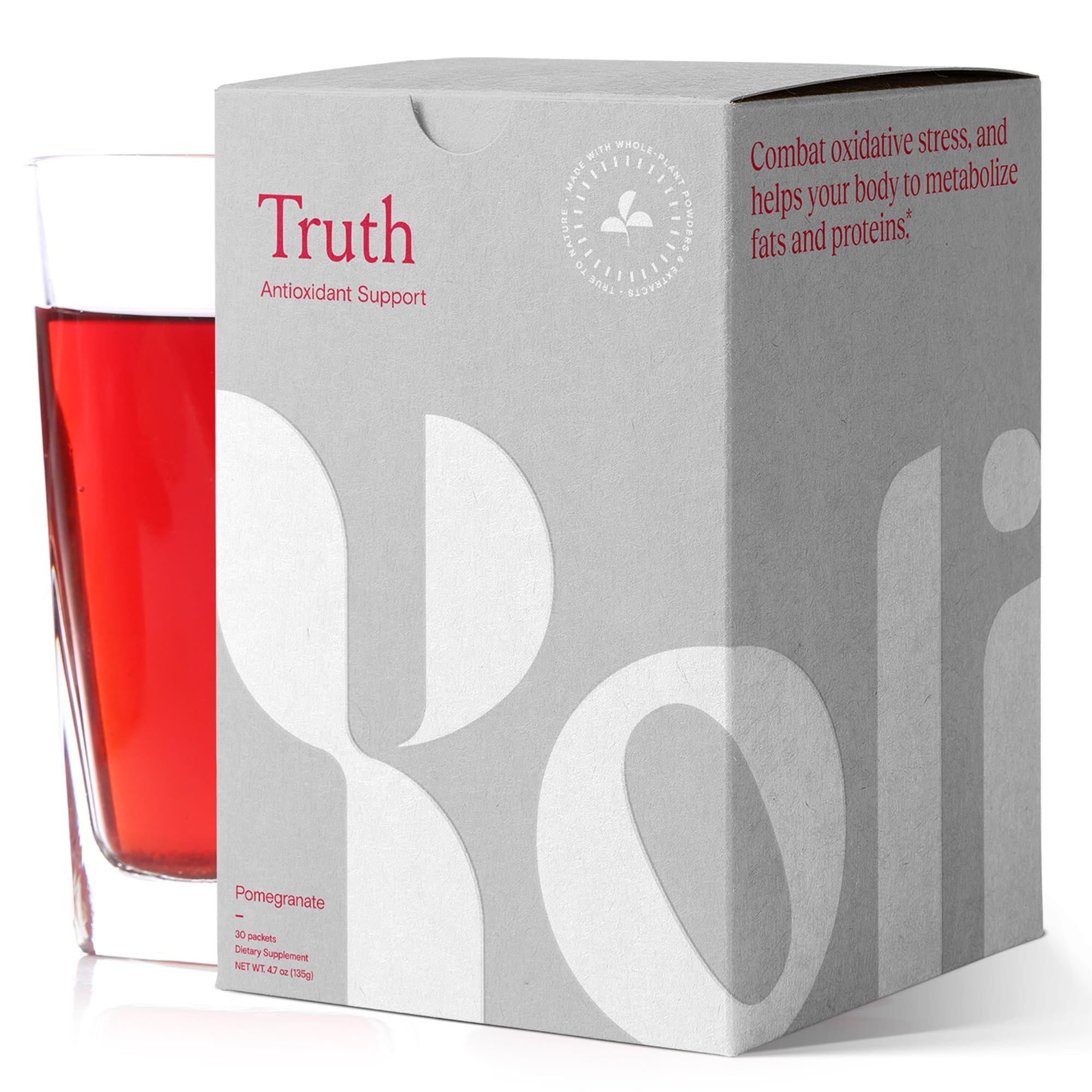 Yoli® Truth Antioxidant and Immune Support Supplement with Vitamin C, Botanicals, Superfruits, and Minerals - Pomegranate, 30 Packets Yoli Au supplements