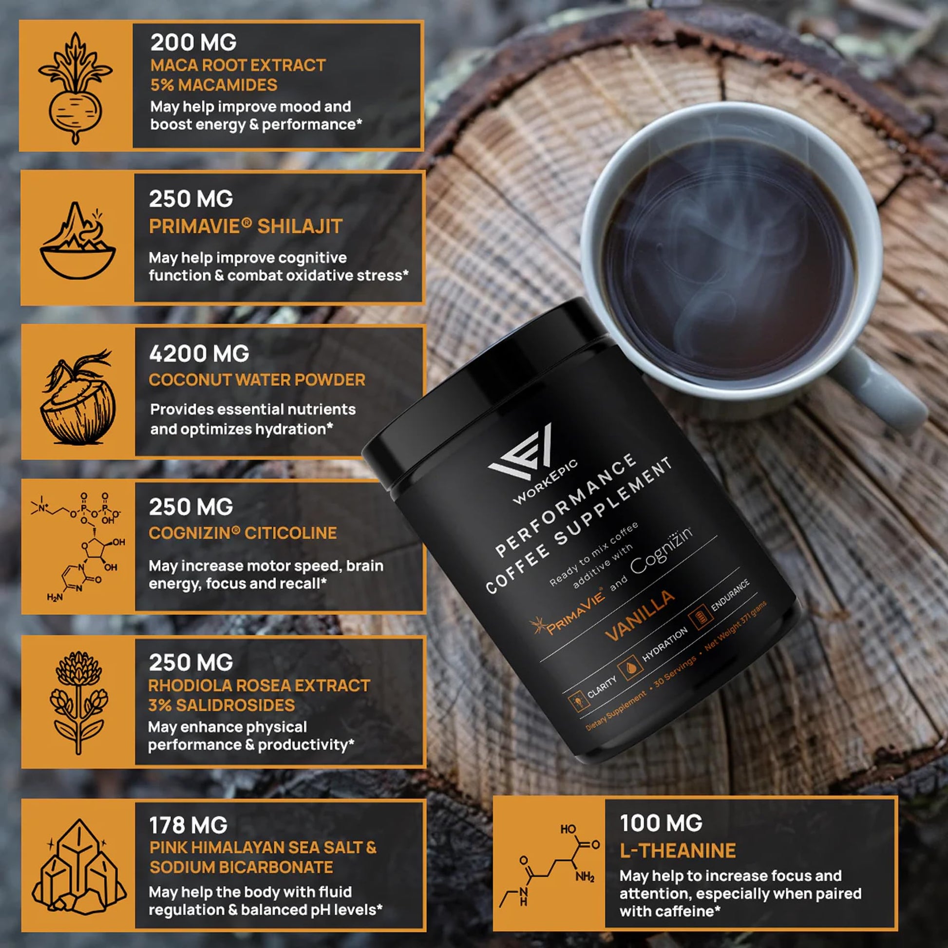 WorkEpic Performance Coffee Supplement WorkEpic Au supplements