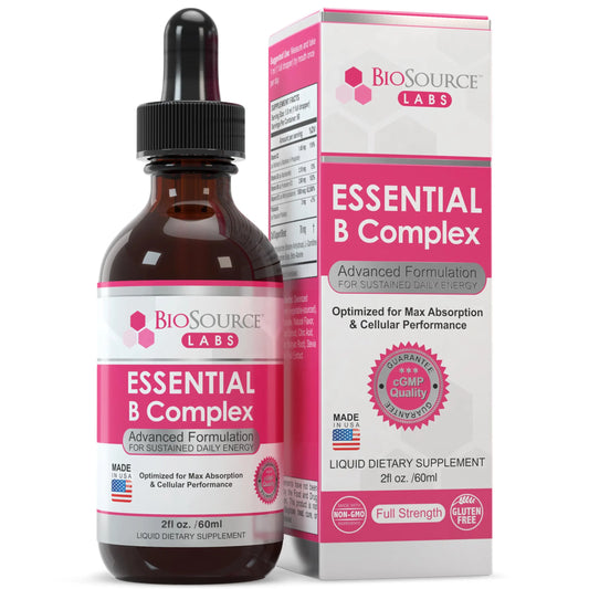 BioSource Labs Essential B Complex - Daily Vegan Vitamin B-Complex Sublingual Liquid BioSource LabsAU supplements