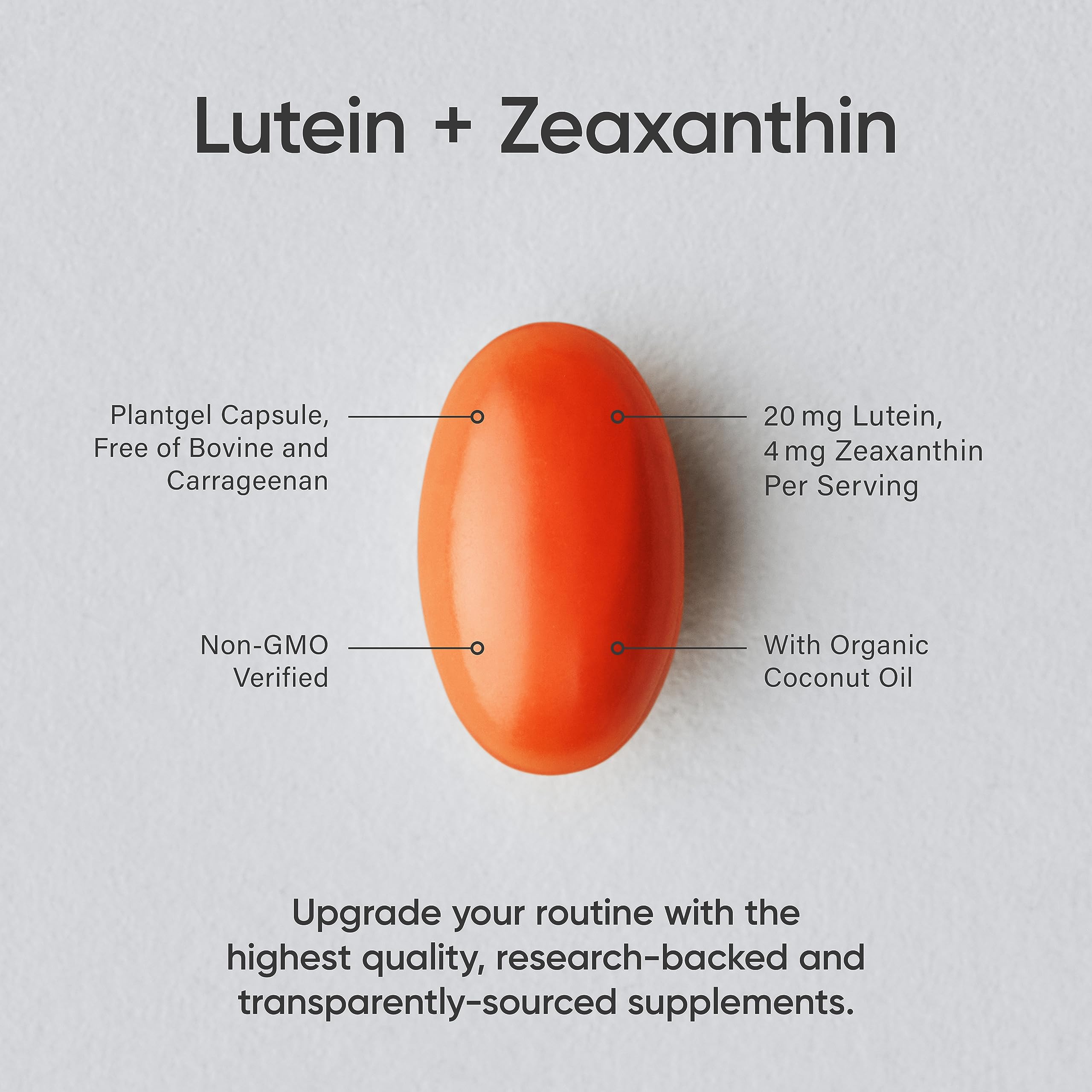 Sports Research Vegan Lutein + Zeaxanthin (20mg) with Organic Coconut Sports Research Au supplements
