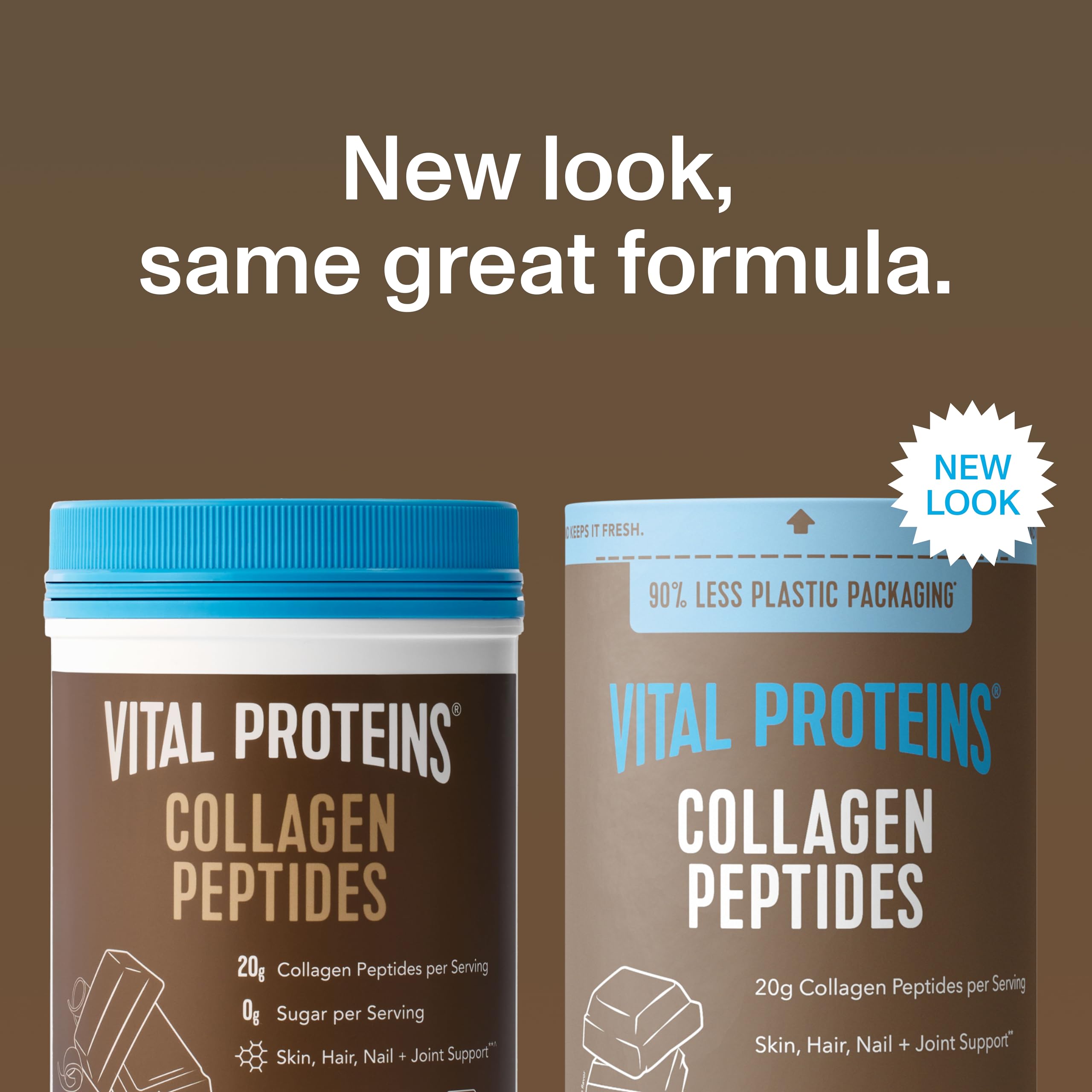 Vital Proteins Collagen Peptides Powder - Chocolate Powder for Hair, Nail, Skin, Bone & Joint Health, 13.5oz