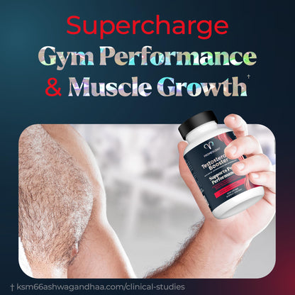 Promescent Testosterone Booster for Men Supplement w/Tongkat Ali (LongJack), KSM-66 Ashwagandha, Goat Weed, Fenugreek & Tribulus Terrestris, Supports Natural Energy, Stamina & Strength, 90 Capsules PromescentUS supplements