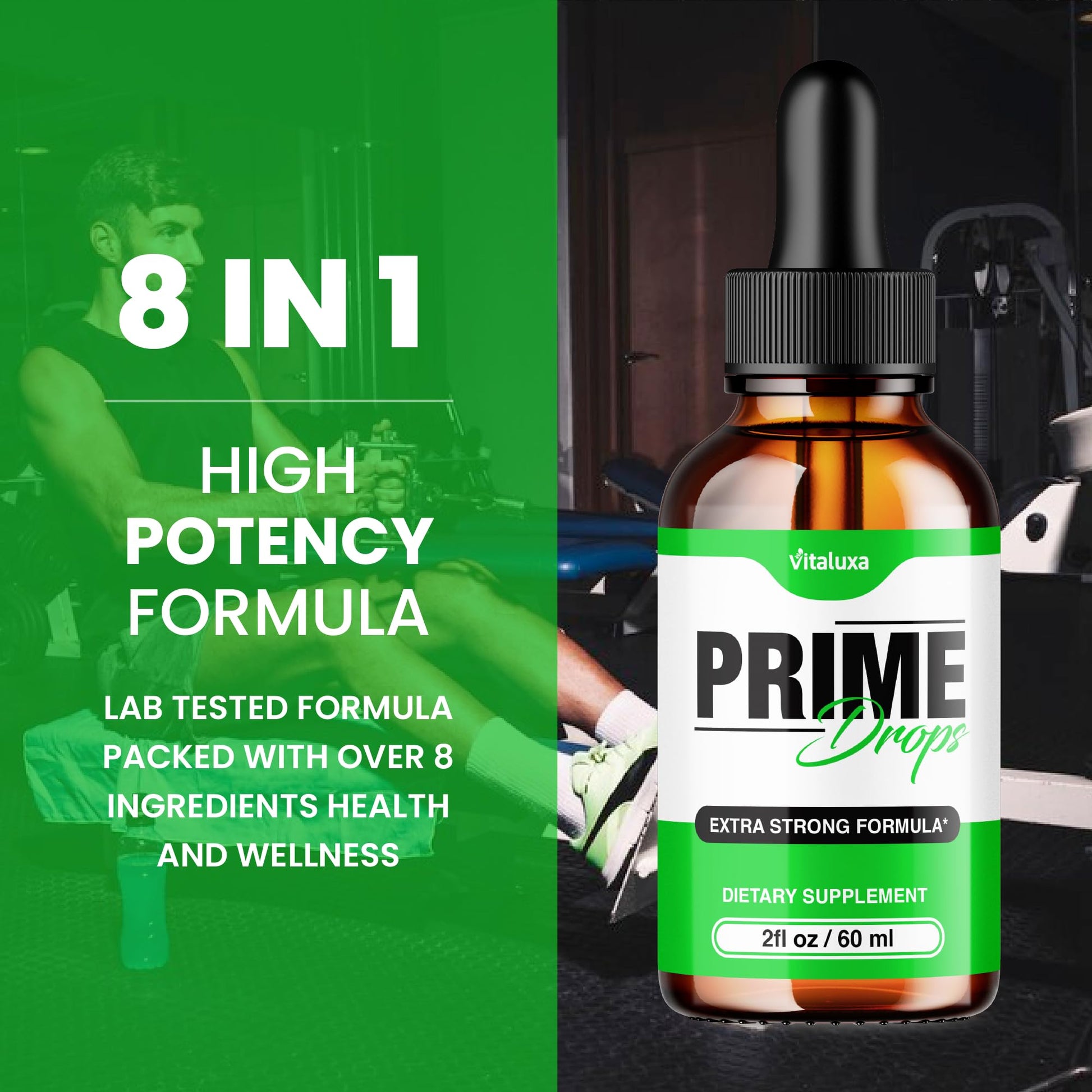 (2 Pack) Prime Drops for Men, Extra Strength Prime Drops Liquid Supplement Performance Blend All Natural Support, PrimeDrops Advanced Formula Vitamins for Health Wellness Reviews (4oz) Vitaluxa Au supplements