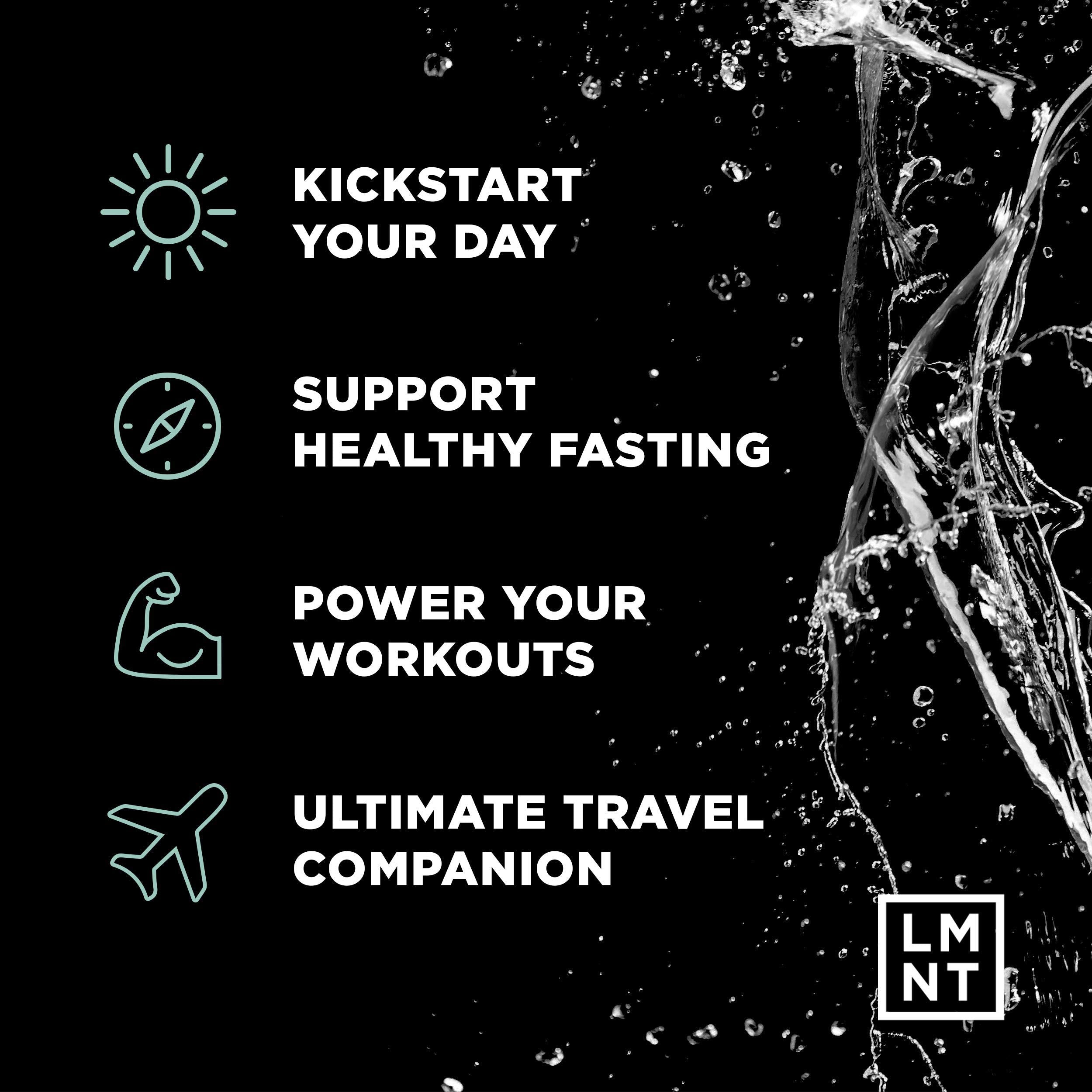 LMNT Zero-Sugar Electrolytes - Raw Unflavored Salt - Hydration Powder Packets Drink LMNT Au supplements