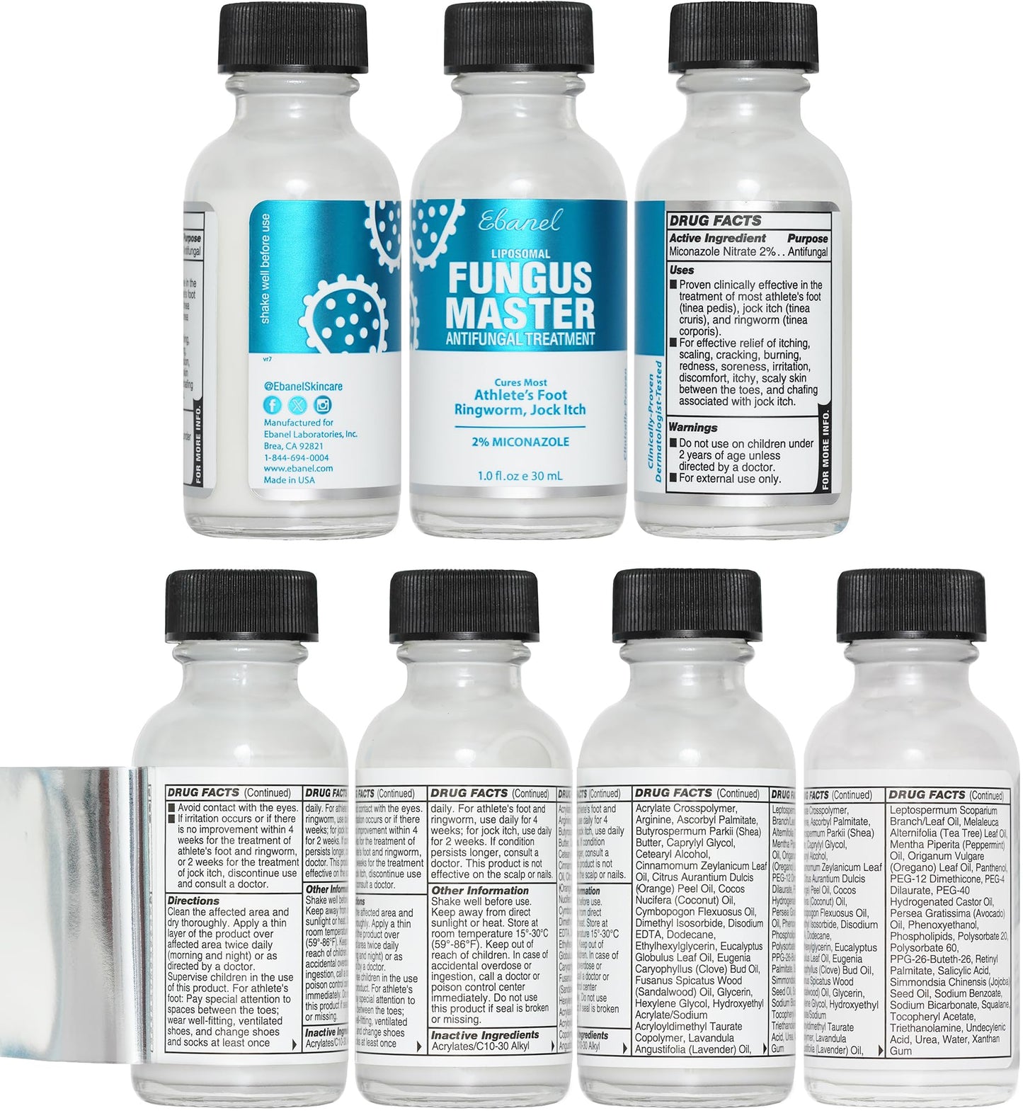 Ebanel Bundle of Fungus Treatment 1 Oz, and 2 Pack 40% Urea Cream 4.6 Oz Ebanel buy supplements Au