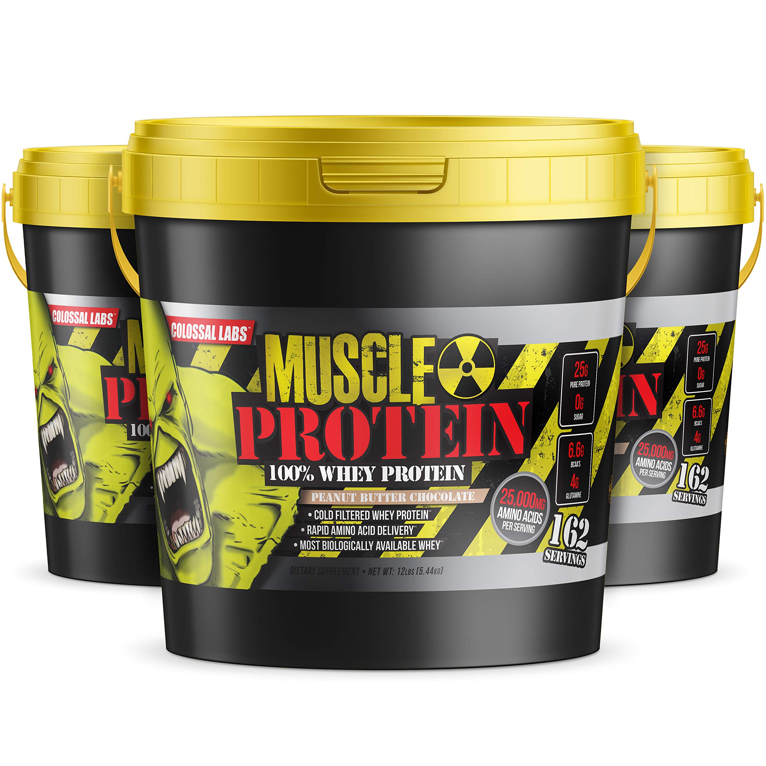 COLOSSAL LABS Muscle Growth Whey Protein [12 lbs/Pack of 1]–Peanut Butter Chocolate COLOSSAL LABS Au supplements