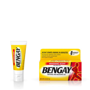 Vanishing Scent Bengay Relief Gel, Non-Greasy Topical Reliever with Cooling Menthol, 2 oz Bengay Au supplements