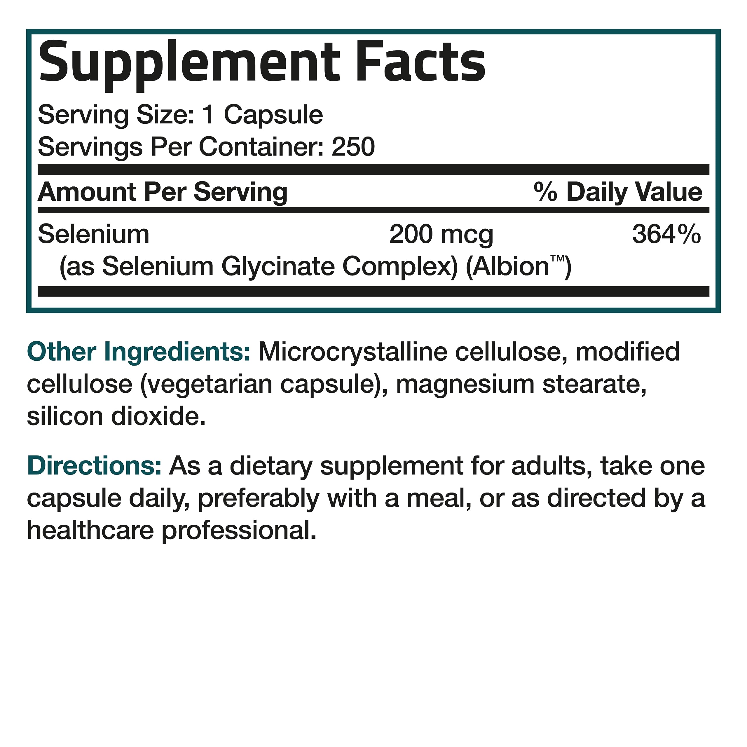 Bronson Selenium 200 mcg – Yeast Free Chelated Amino Acid Complex - Essential Trace Bronson Au supplements
