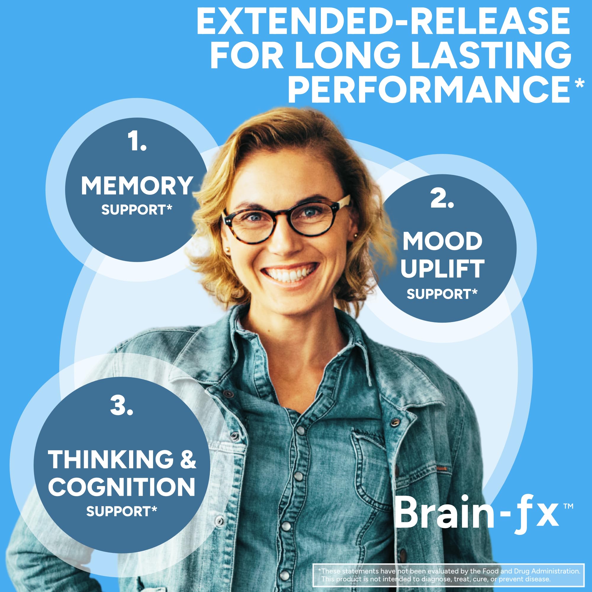 PPO Lab® Brain-fx™ Extended-Release Vitamins for Brain Health, Supplement for Memory and Focus with Nootropics, BDNF Factor, Methylated B Complex, L-Theanine, Lions Mane, Alpha GPC - 60 Capsules PPO Lab Au supplements