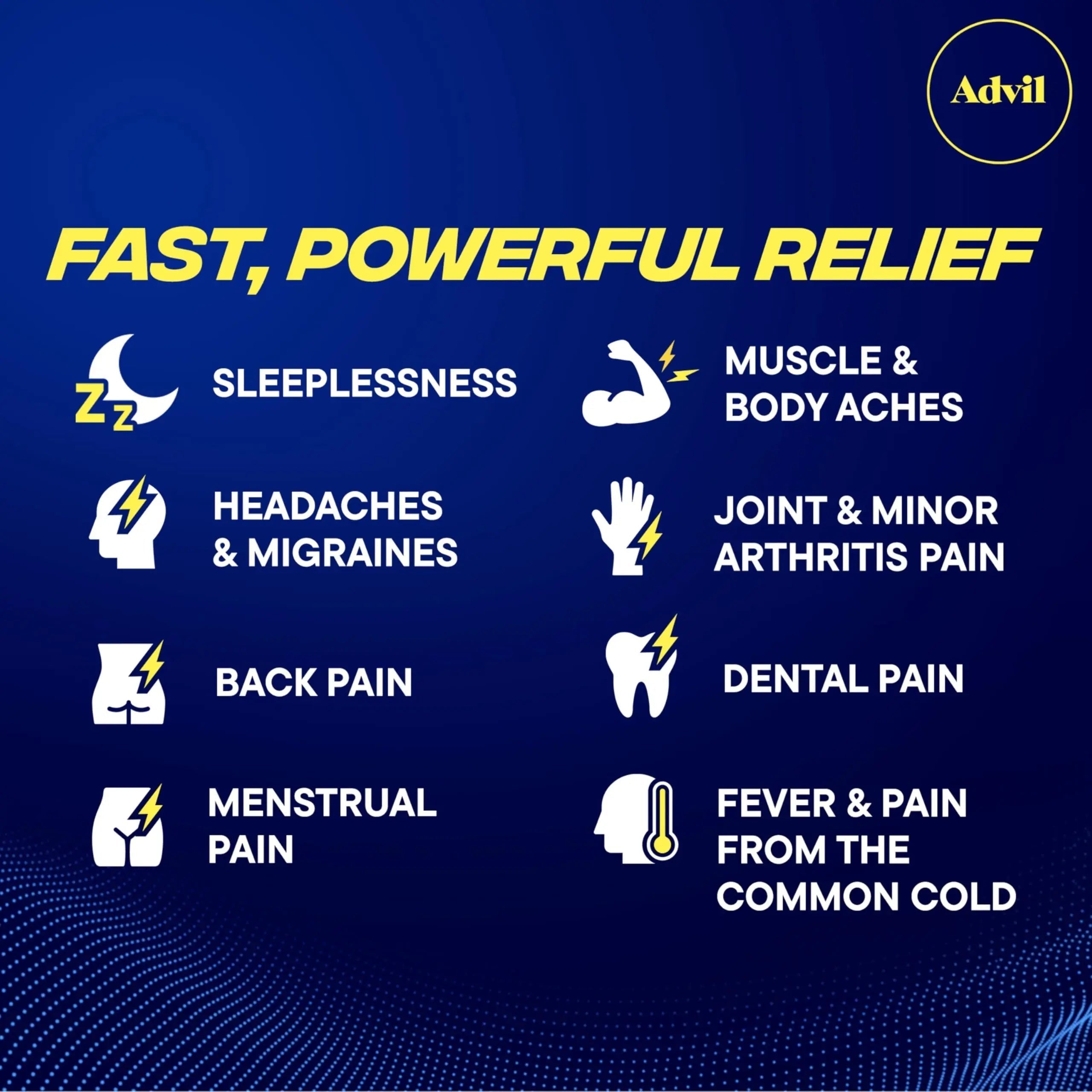 Advil PM Pain Reliever and Nighttime Sleep Aid, Pain Medicine with Ibuprofen for Pain Relief and Diphenhydramine Citrate for a Sleep Aid - 50x2 Coated Caplets Advil Au supplements