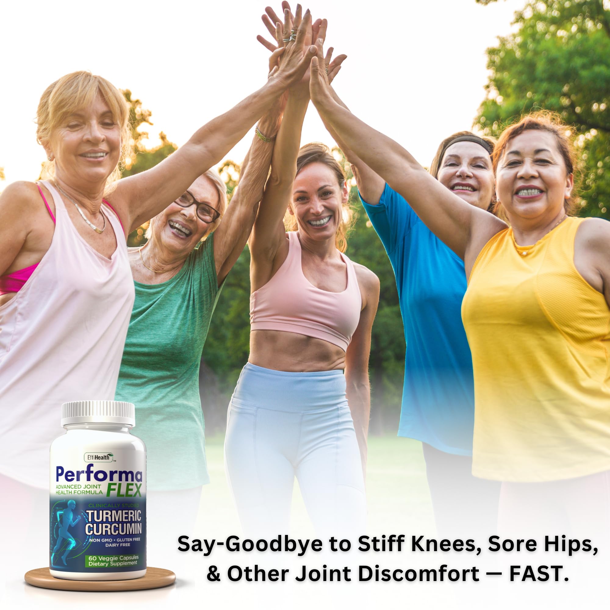 Performa Flex - Joint Support Supplement with Meriva, Turmeric Curcumin, Tart Cherry & Ginger – Ultra High Absorption – Support for Joint Mobility, Joint & Cartilage Health – 60 Capsules Performa Flex Au supplements
