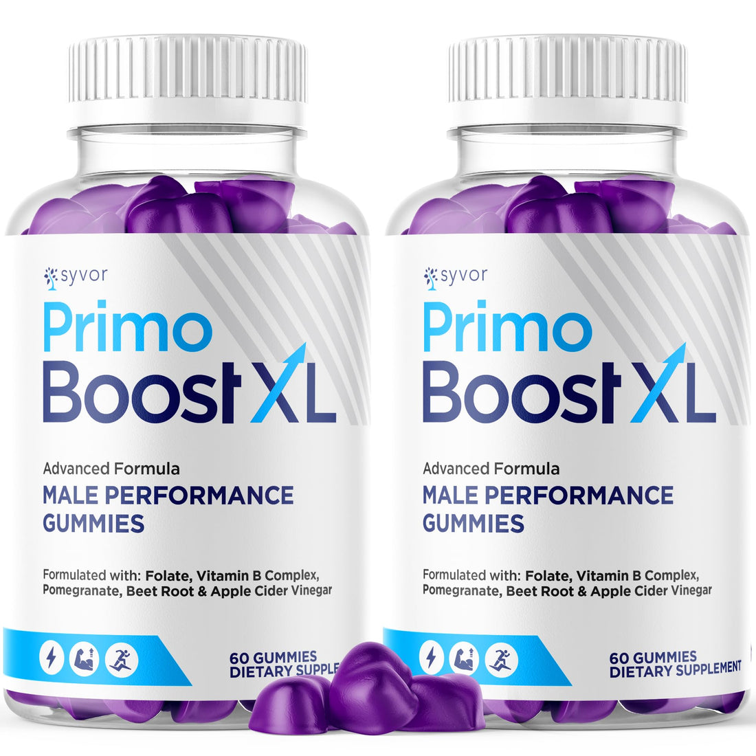 (2 Pack) Primo Boost XL Gummies, Official Primo Boost XL Gummys with All Natural Ingredients, Advanced PrimoBoost Health & Wellness Formula with Max Strength Active Lifestyle Vitamins (120 Gummies) Syvor Au supplements