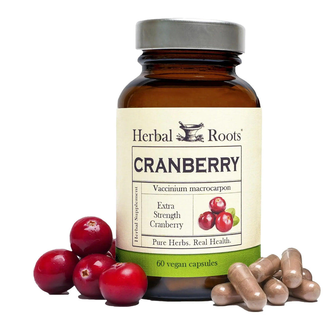 Herbal Roots Extra Strength Cranberry Pills for Women & Men with Organic Nettle | Urinary Tract Health | 60 Vegan Capsules Herbal Roots uk supplements