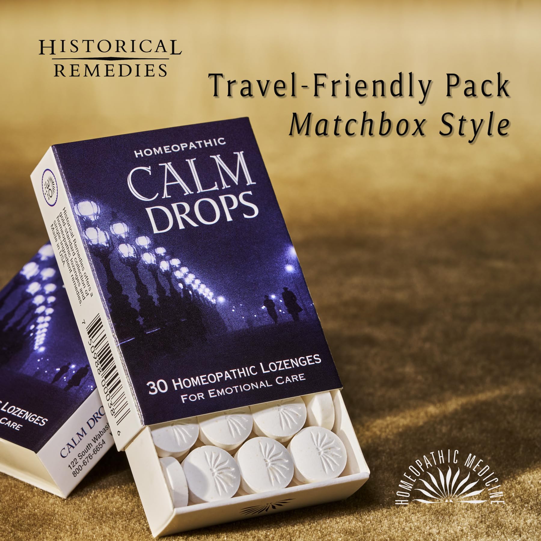 Historical Remedies Calm Drops Homeopathic Lozenges (6 Pack)| Natural Care for Emotional Relief, Vegan & Gluten-Free Organic Vanilla Flavor Drops to Promote Relaxation and a Sense of Calm Historical Remedies buy supplements Au