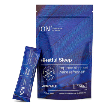 ION* Intelligence of Nature Restful Sleep - Ashwagandha Calm Sleep Aid Powder Drink Mix for Restful Night with Magnesium and L Theanine for Women and Men - 5 Packets ION* Intelligence of Nature Au supplements