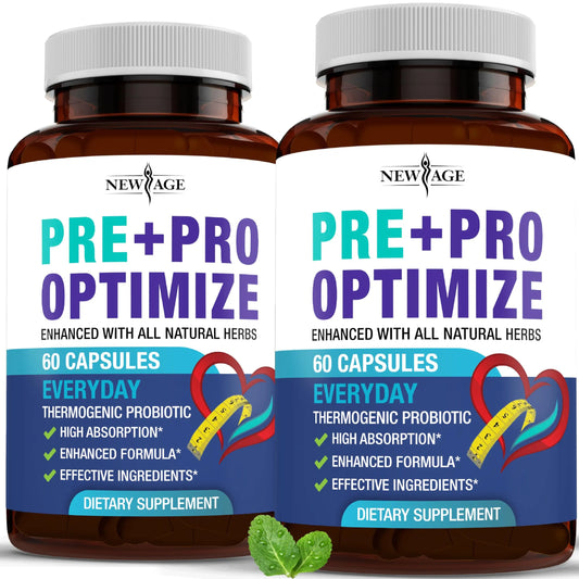 Pro Optimize Probiotics for Women, Menopause, 70 Billion CFU, Digestive Health - Relief for Bloating, Hot Flashes, Joint Support, Night Sweats - Gut Health & Metabolism - Dong Quai (120 (Pack of 2)) NEW AGEAU supplements
