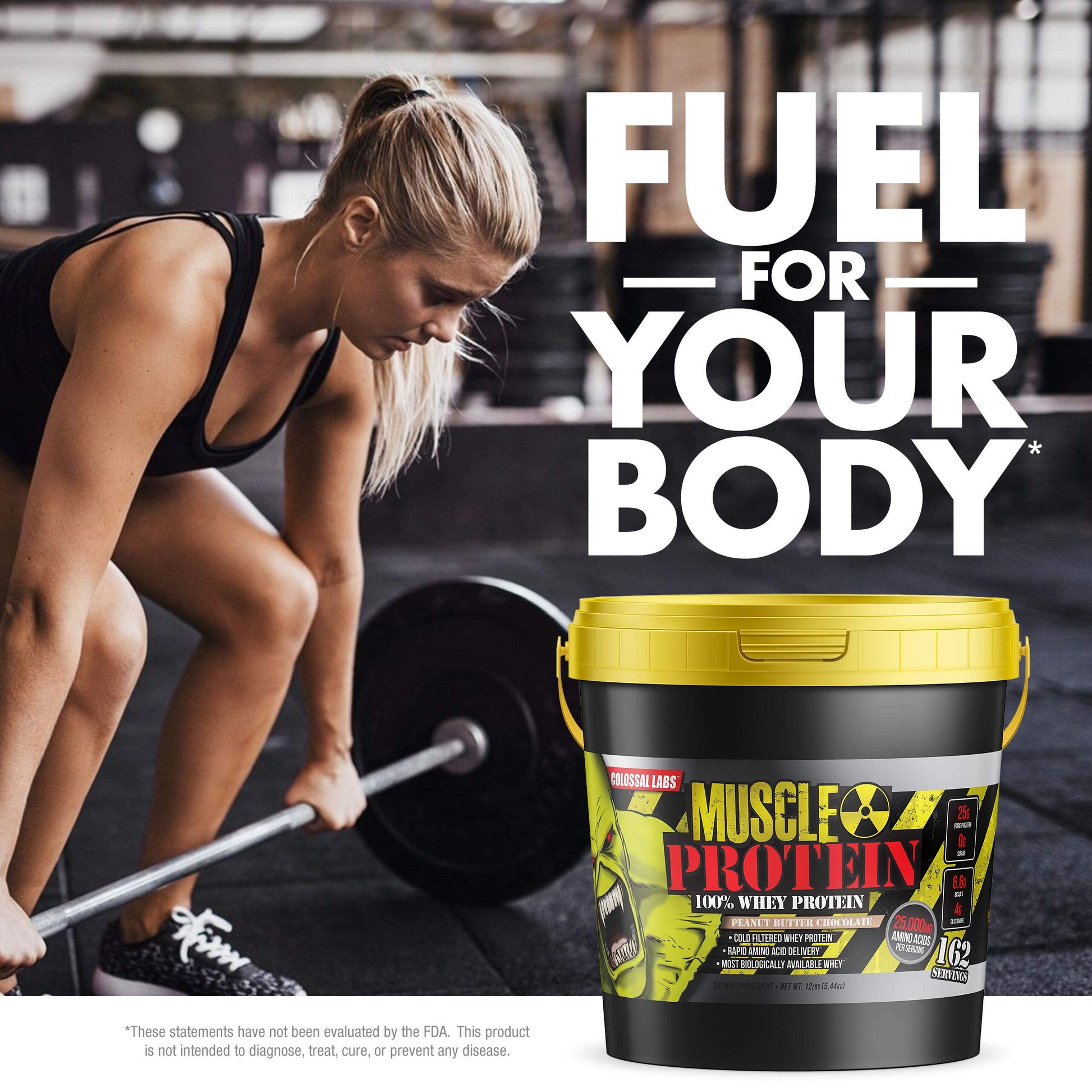 COLOSSAL LABS Muscle Growth Whey Protein [12 lbs/Pack of 1]–Peanut Butter Chocolate COLOSSAL LABS Au supplements