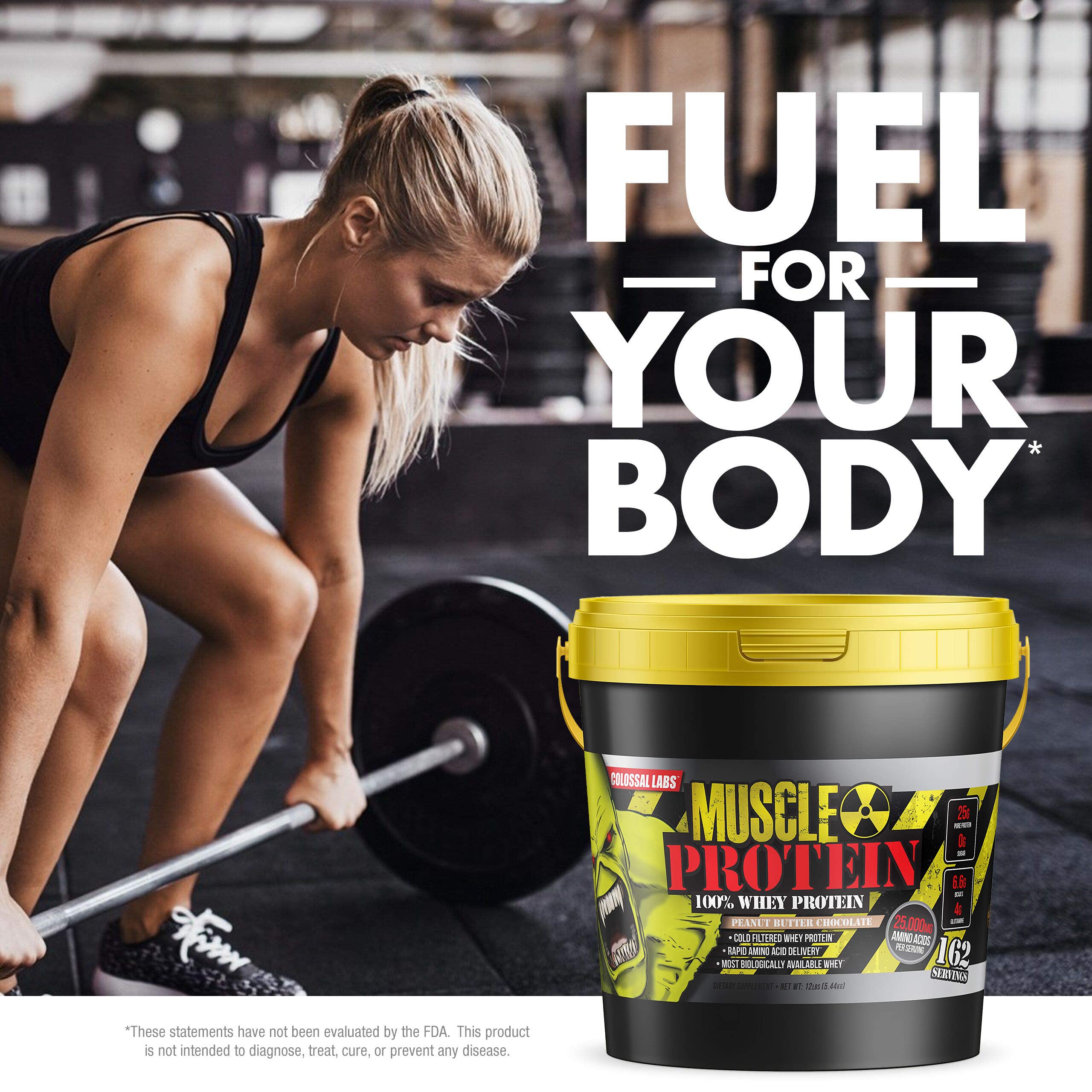 COLOSSAL LABS Muscle Growth Whey Protein [12 lbs/Pack of 1]–Peanut Butter Chocolate COLOSSAL LABS Au supplements