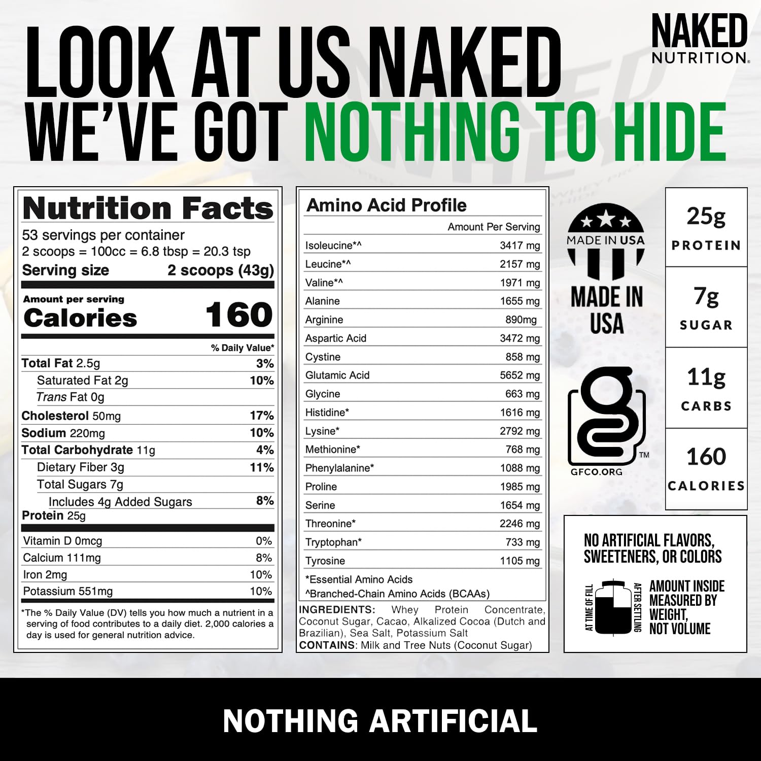 NAKED Whey Double Chocolate Grass Fed Whey Protein Powder, No GMO, No Soy NAKED Au supplements