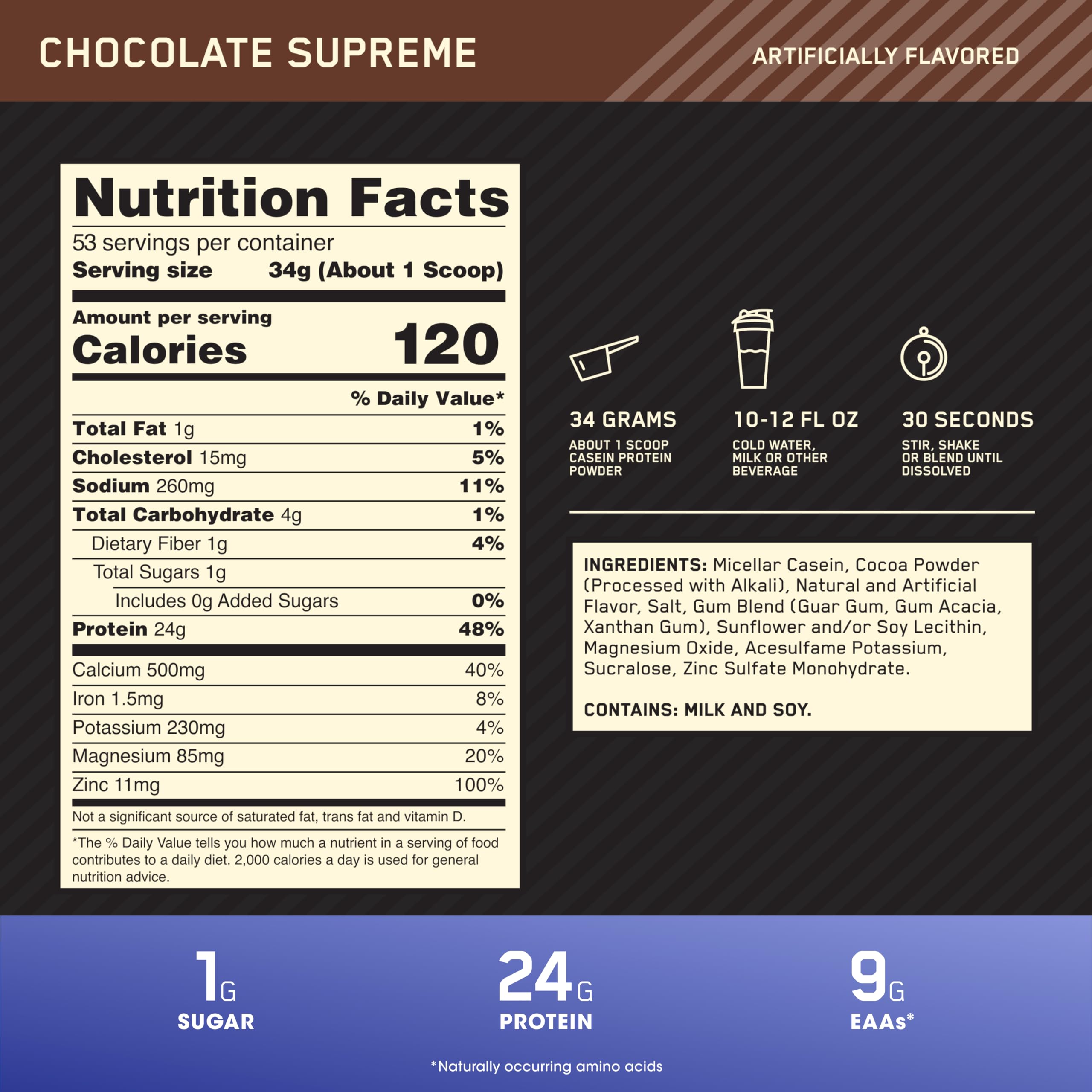 Optimum Nutrition Gold Standard 100% Whey Protein Powder, Double Rich Chocolate Optimum Nutrition Au supplements