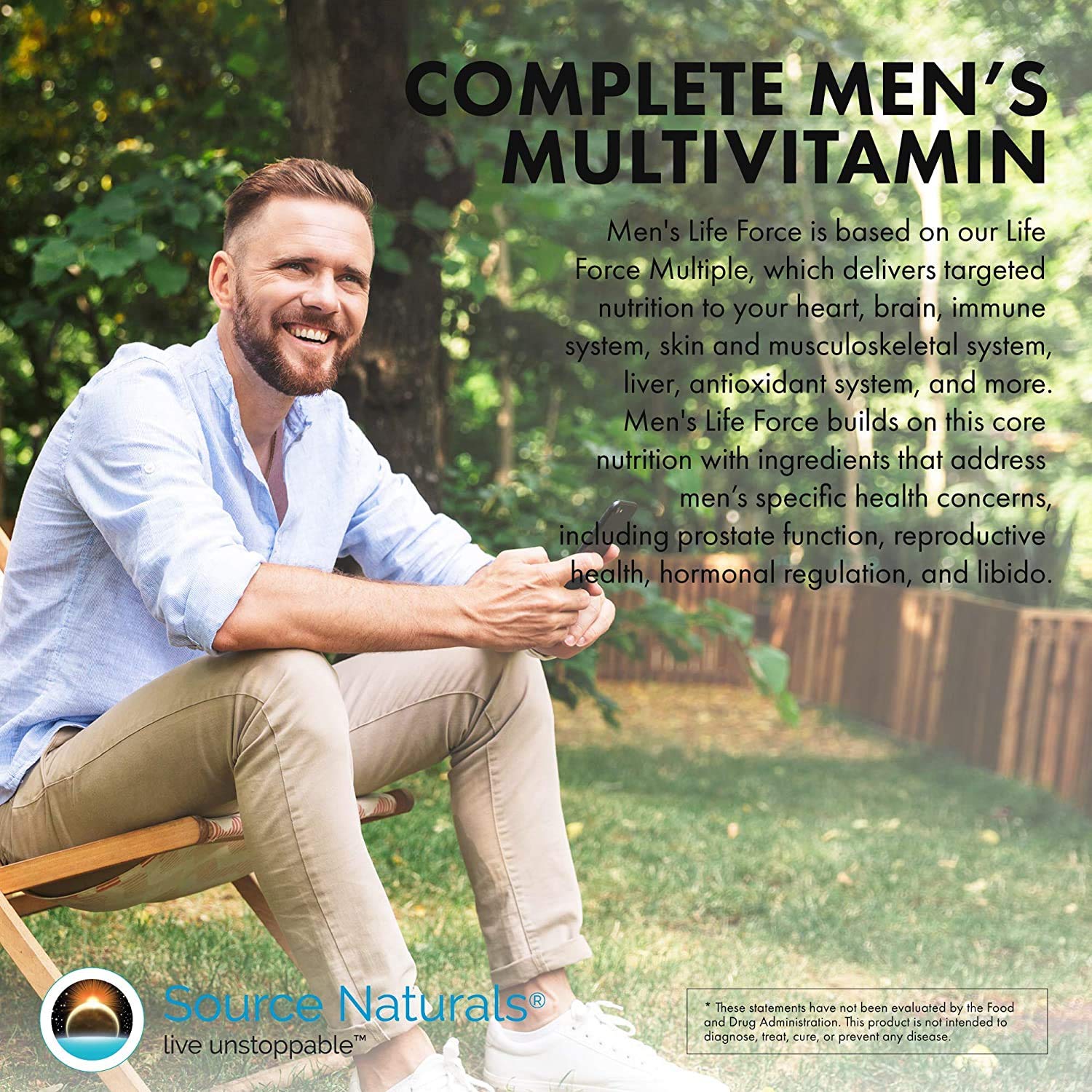 Source Naturals Men's Life Force Multiple Daily Multivitamin & Immune Health Supplement - 13 Essential Vitamins, Nutrients & Minerals* - 45 Tablets Source Naturals Au supplements
