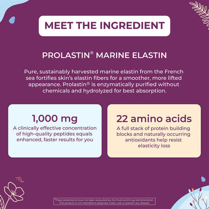 Body Kitchen Pro-Elastin, 1000 mg Elastin Supplement, Help Reduce Signs of Aging, Improved Skin Health, Firmness & Elasticity, Fewer Wrinkles, Veggie Caps, (Pack of 1) Body Kitchen buy supplements Au