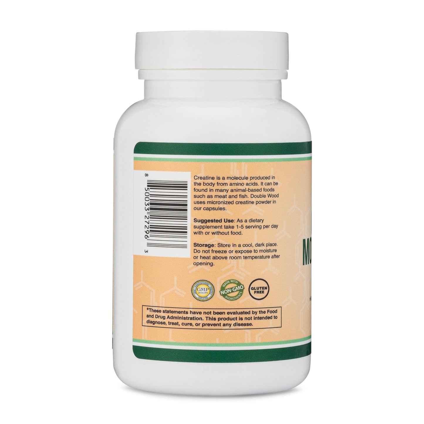 Creatine Monohydrate Capsules - 1g per Serving, 120 Count - No Fillers, Vegan Safe, Non-GMO, Gluten Free by Double Wood (Pack of 2) Double Wood SupplementsUS supplements