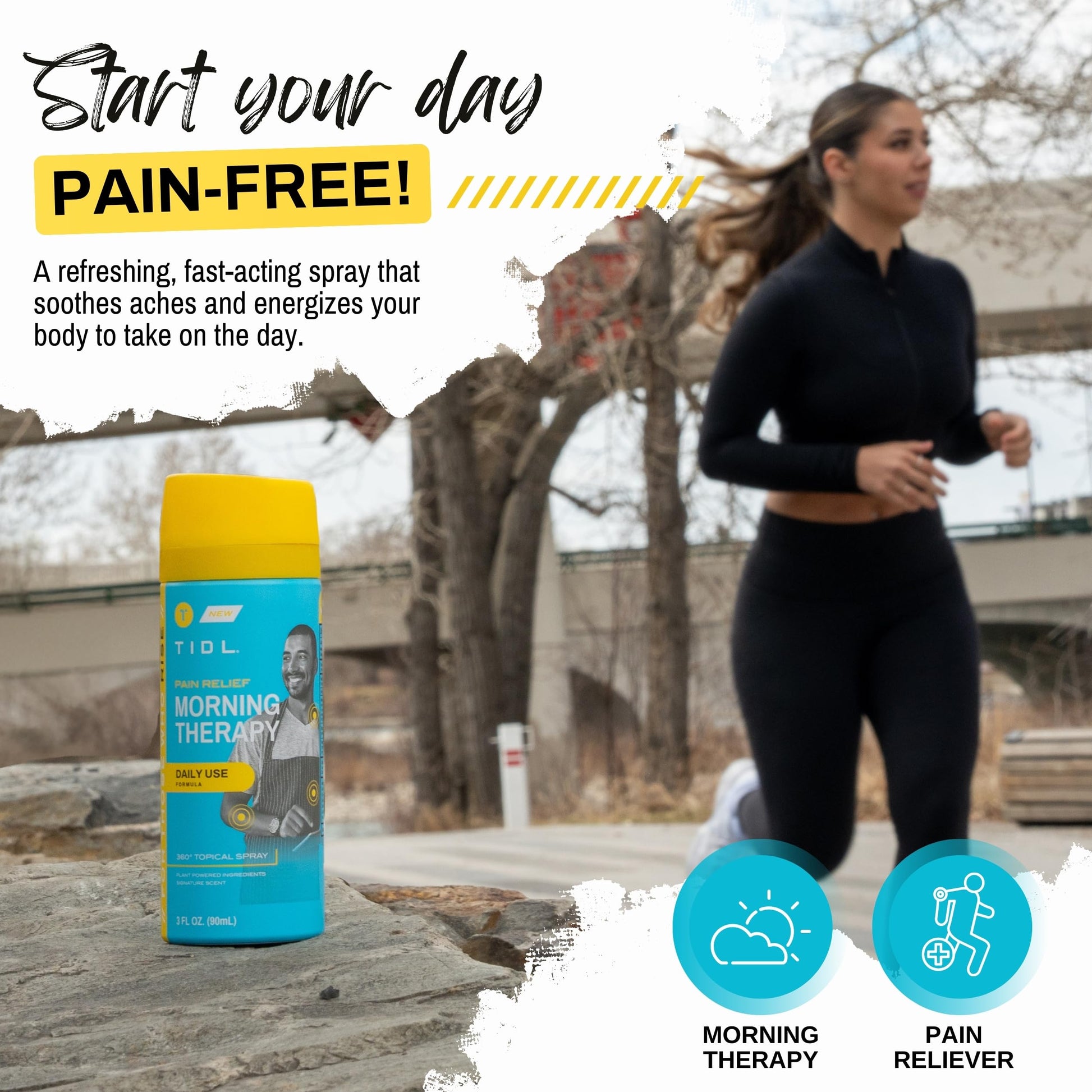 TIDL Pain Relief Spray Bundle – Morning, Cryotherapy & Evening Therapy – 3 x 3oz Sprays for Muscle, Joint, Neck, Back & Knee Pain Relief – Plant-Based Menthol Day & Night Care TIDL Au supplements