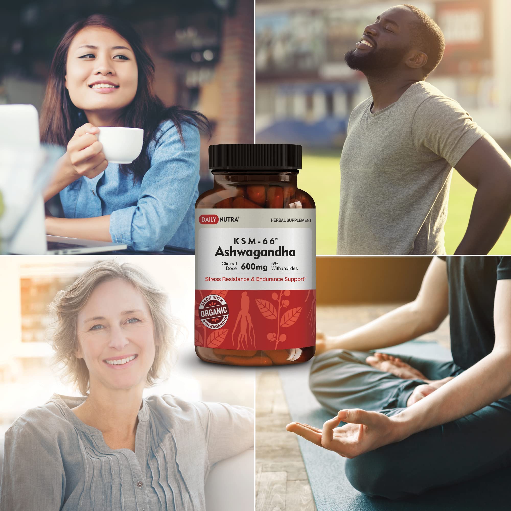 DailyNutra KSM-66 Ashwagandha 600mg Organic Root Extract - High Potency Supplement DailyNutra Au supplements