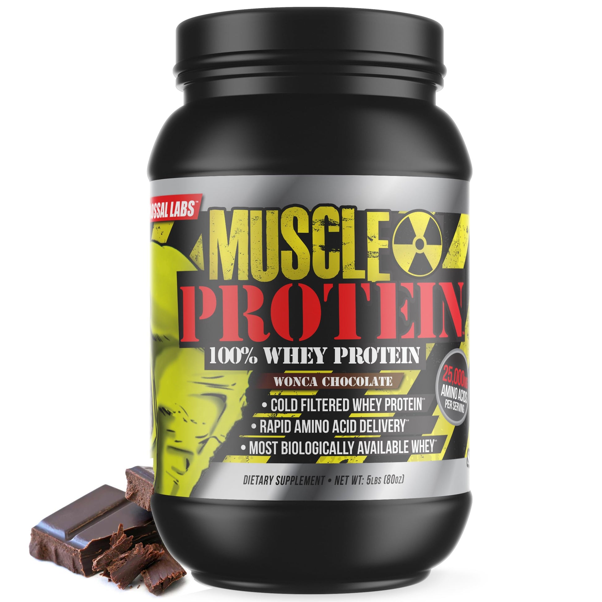 COLOSSAL LABS Whey Protein Powder [15 lbs/Pack of 1]– Chocolate Protein, Cold Filtered COLOSSAL LABS Au supplements