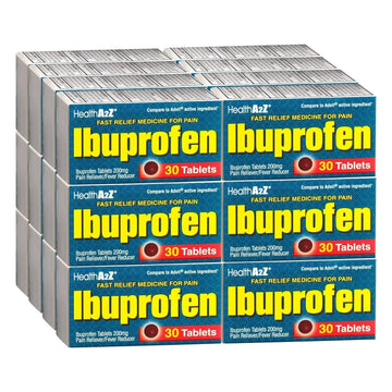 HealthA2Z® Ibuprofen Caplets 200mg | Pain Reliever & Fever Reducer | 24 Packs of 30 Tablets (720 Tablets Total) | Value Pack | NSAID HealthA2Z Au supplements
