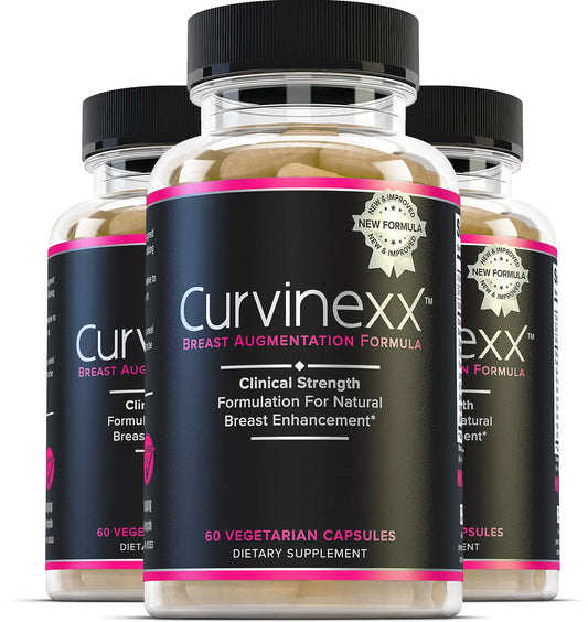 CURVINEXX (3 Bottles) - Natural Breast Toning and Firming Supplement. Lift, Firm and Enhance your Bust Naturally... CurvinexxAu supplements