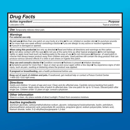 Amazon Basic Care Maximum Strength OTC Pain Relief , 4% Lidocaine Patch, 3.9” x 5.5”, 15-Count Box (Previously HealthWise) Amazon Basic Care buy supplements Au