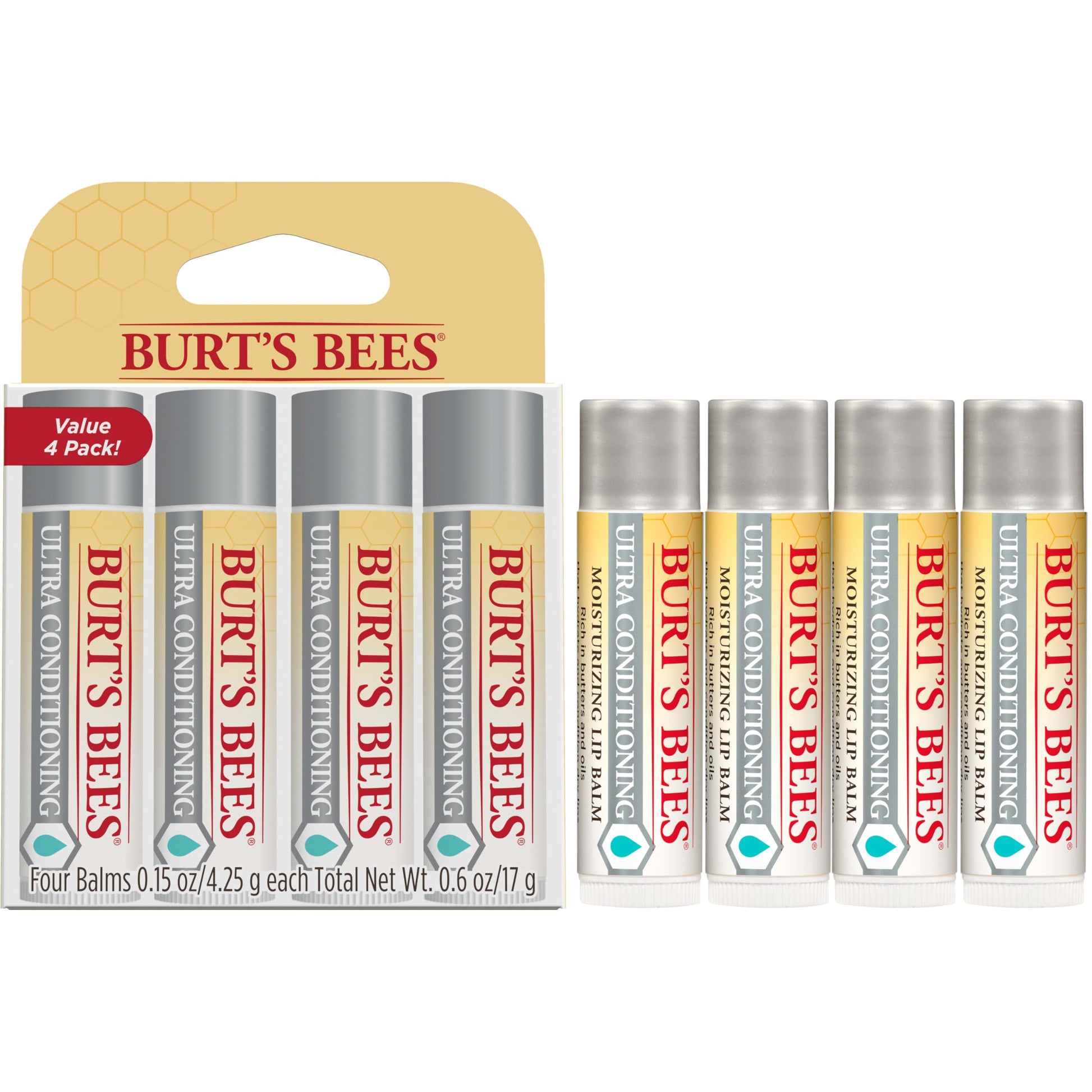 Burt's Bees Easter Basket Stuffers, Balm Bouquet Lip Balm Set, Original Beeswax, Vanilla Bean, Cucumber Mint, Coconut & Pear Pack, Natural Origin Lip Treatment, 4 Tubes, 0.15 oz. Burt's Bees Au supplements