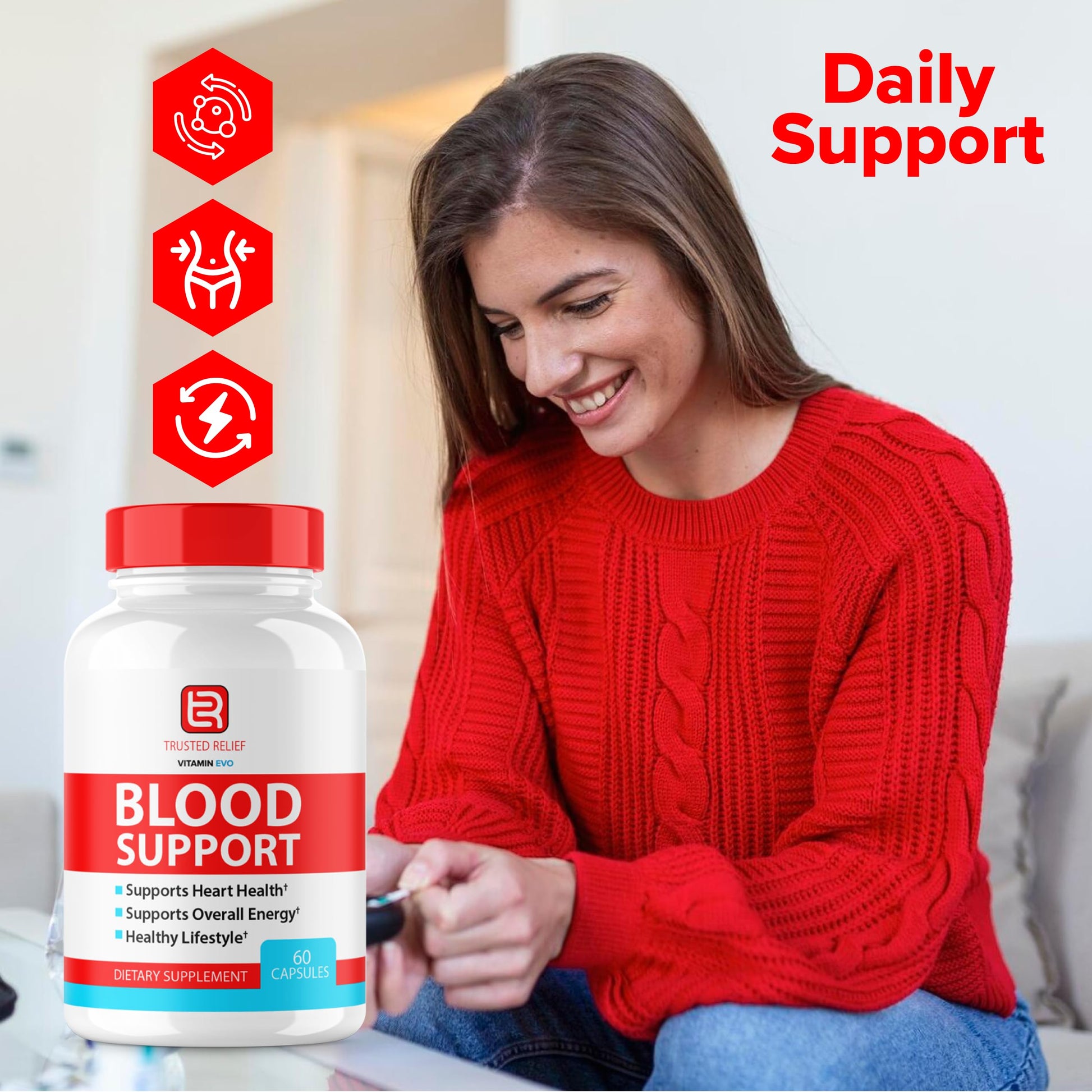 (2 Pack) Trusted Relief Blood Support Capsules, Trusted Relief Advanced Strength Glycogen Reviews Healthy Levels Support Supplement, TrustedRelief Maximum Blood Support Formula Supplement (120 Caps) Vitamin Evo Au supplements