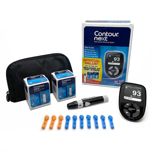 Ascensia Contour Next Blood Glucose Monitoring System – All-in-One Kit Heath SecretAU supplements